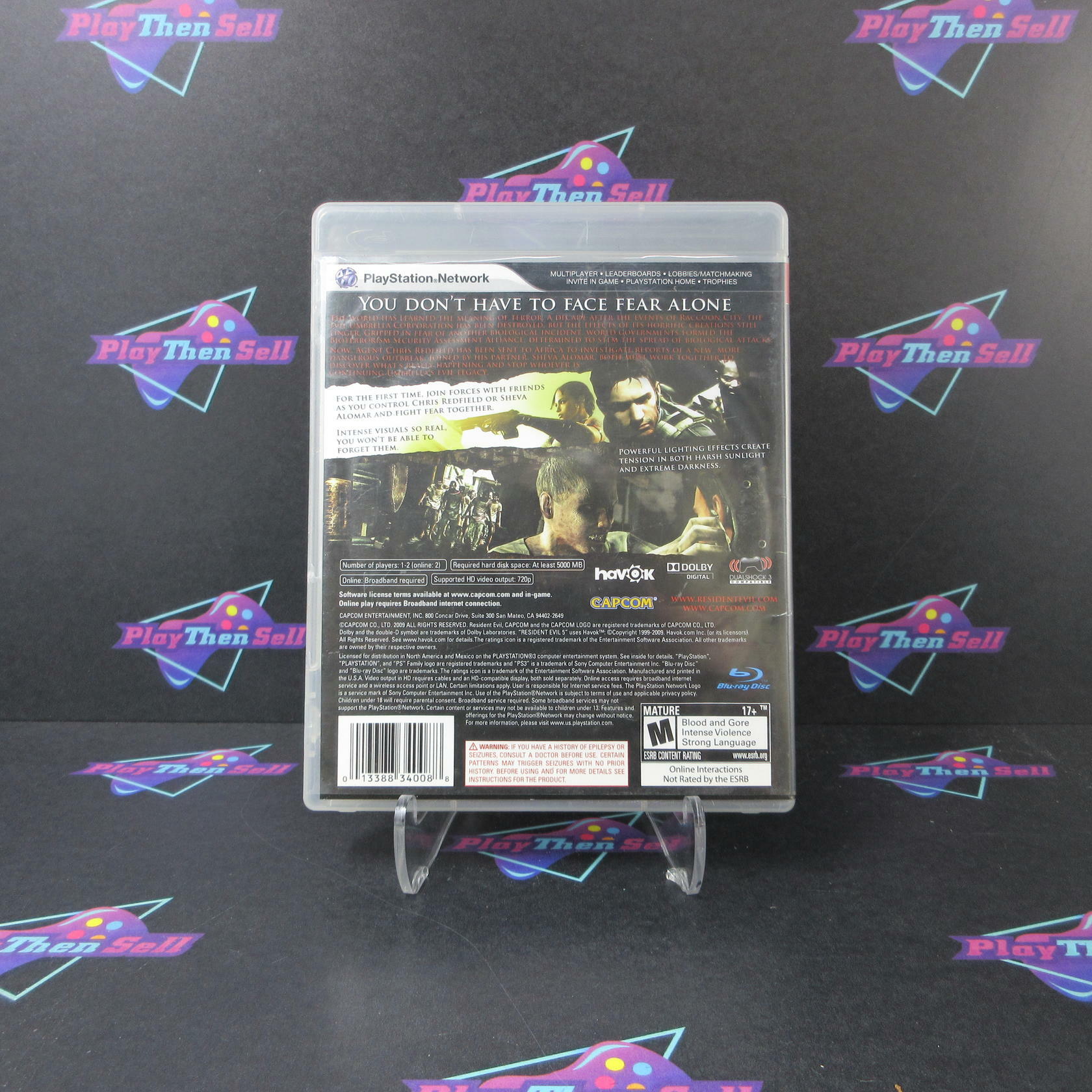Resident Evil 5 PS3 PlayStation 3 AD/MD Complete CIB - Very Good