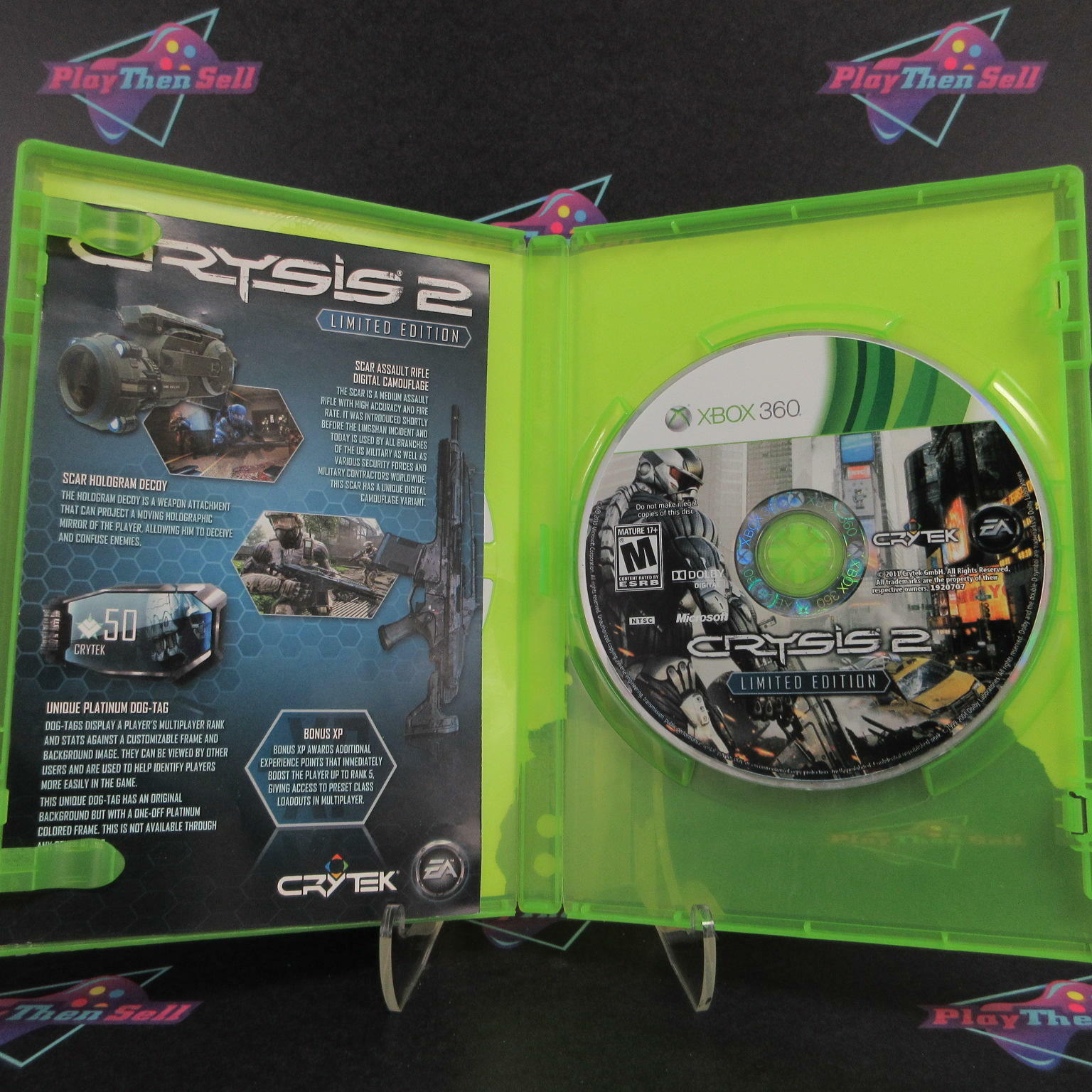 Crysis 2 Limited Edition Xbox 360 AD Complete CIB - Very Good