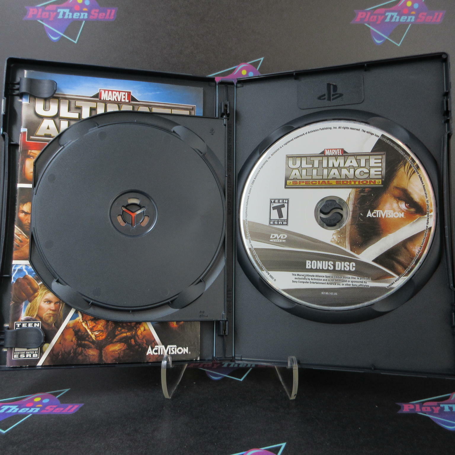 Marvel Ultimate Alliance Special Ed PS2 GH + Bonus Disc - Like New