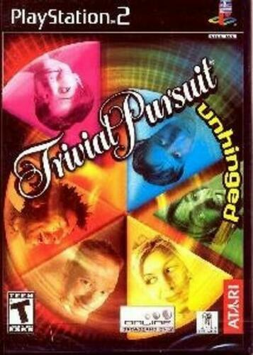 Trivial Pursuit Unhinged PS2 PlayStation 2 + Stickers - Like New
