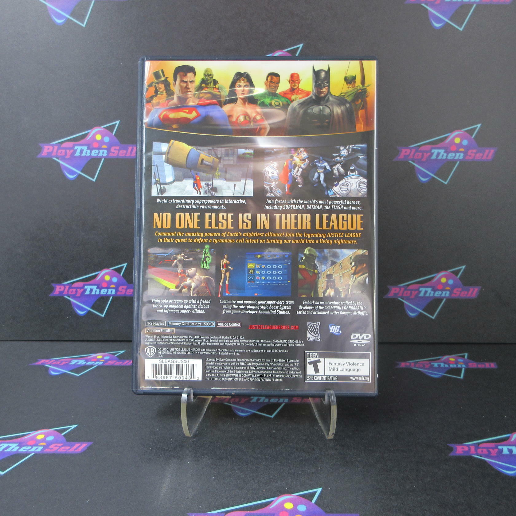 Justice League Heroes PS2 PlayStation 2 - Like New