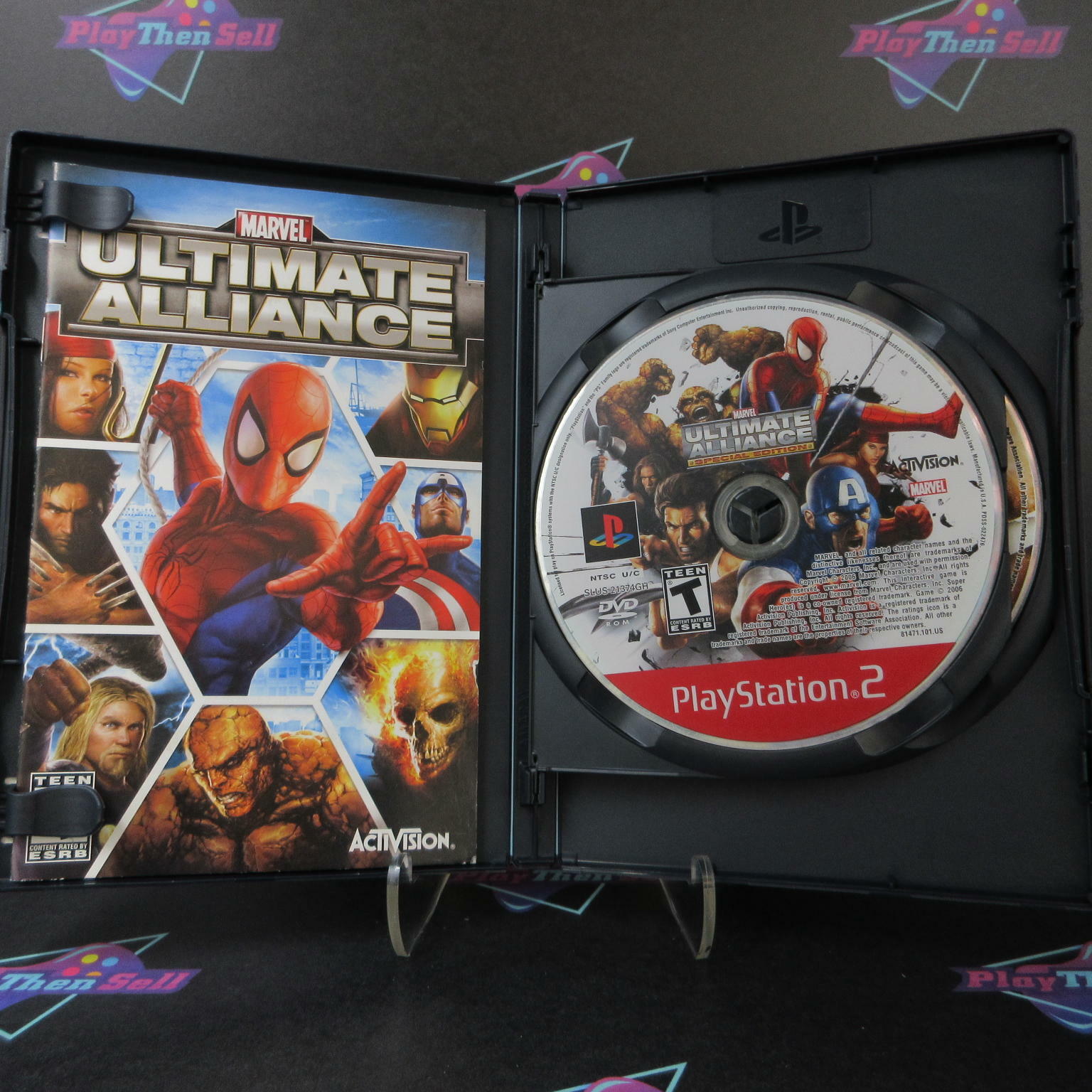 Marvel Ultimate Alliance Special Ed PS2 GH + Bonus Disc - Like New