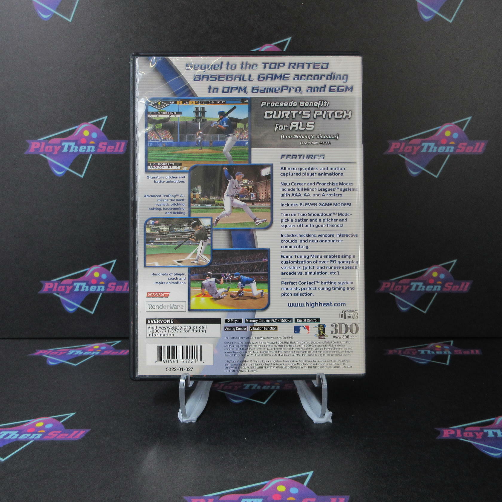 High Heat Major League Baseball 2004 PS2 PlayStation 2 + Reg Card - Like New