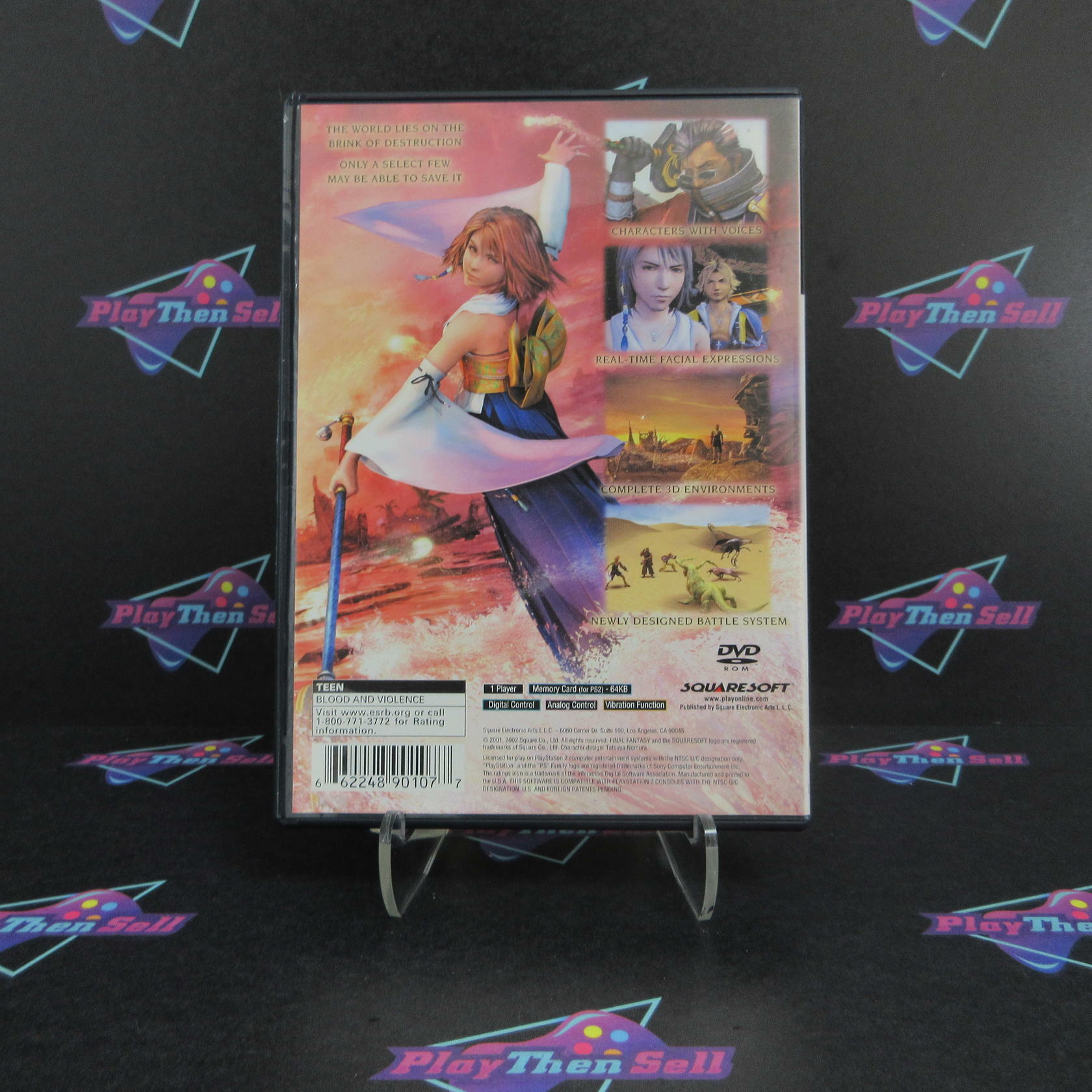 Final Fantasy X PS2 PlayStation 2 Black Label + Reg Card - Like New