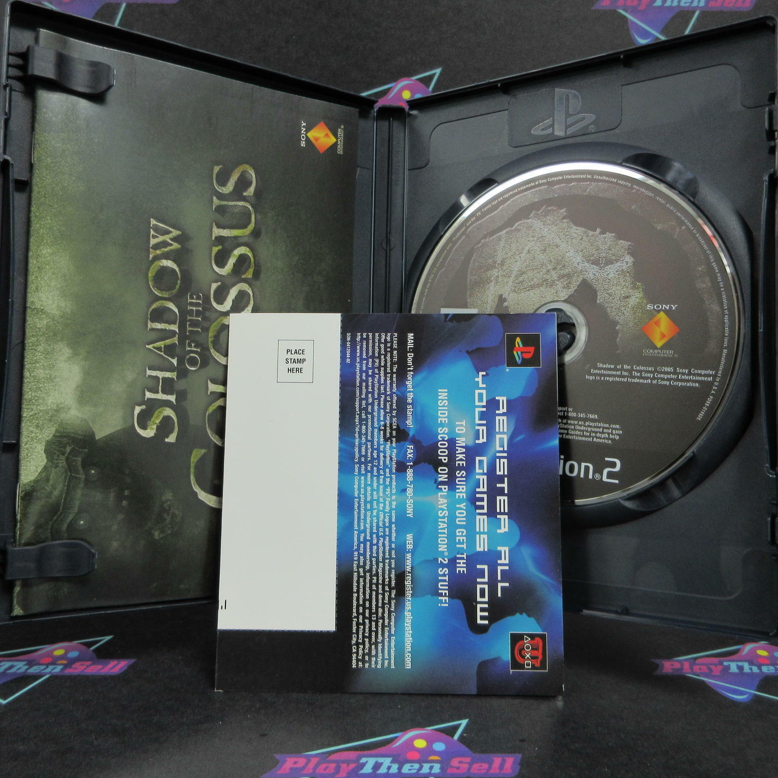 Shadow of the Colossus Black Label PS2 PlayStation 2 + Reg Card - Like New