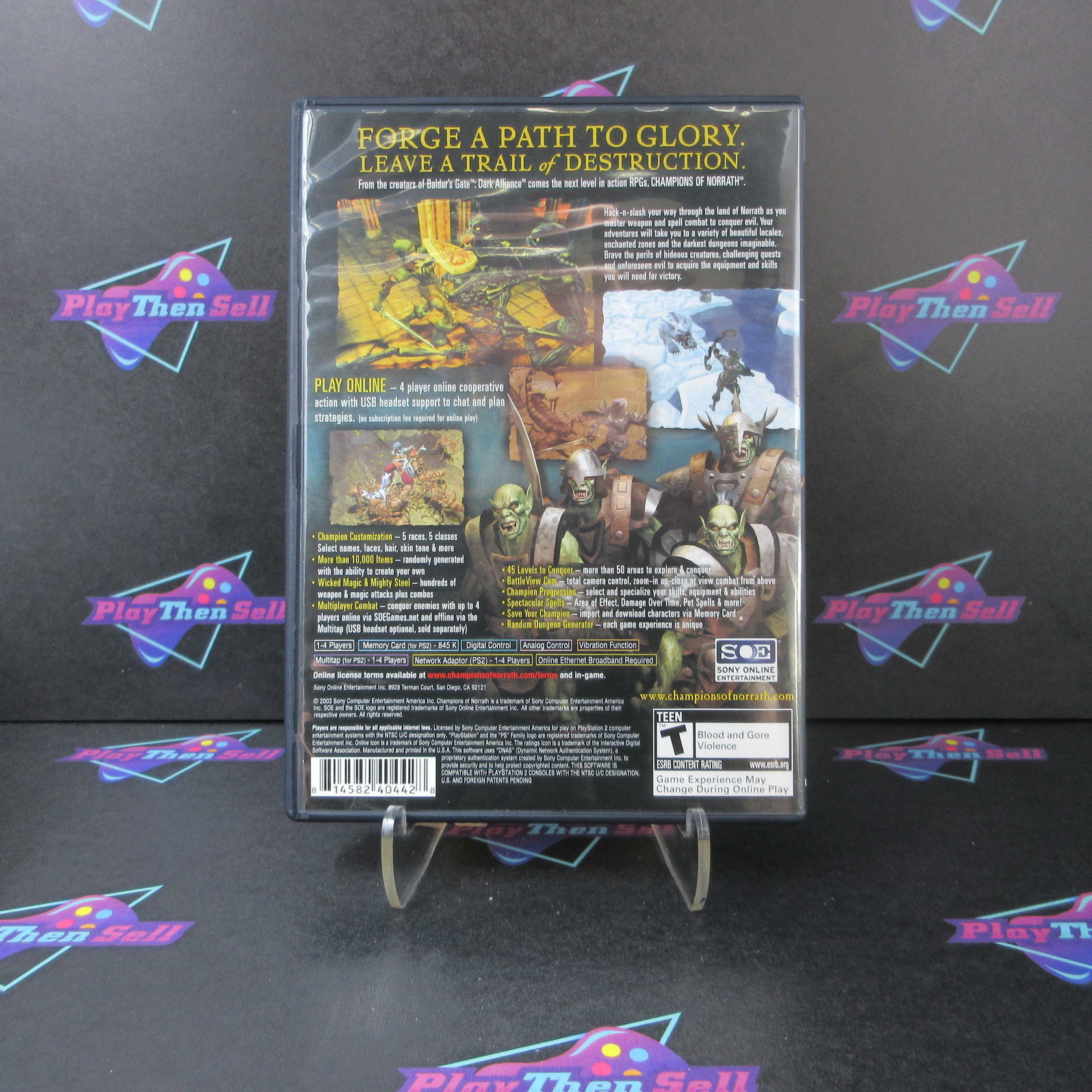 Champions of Norrath PS2 PlayStation 2 Black Label - Like New