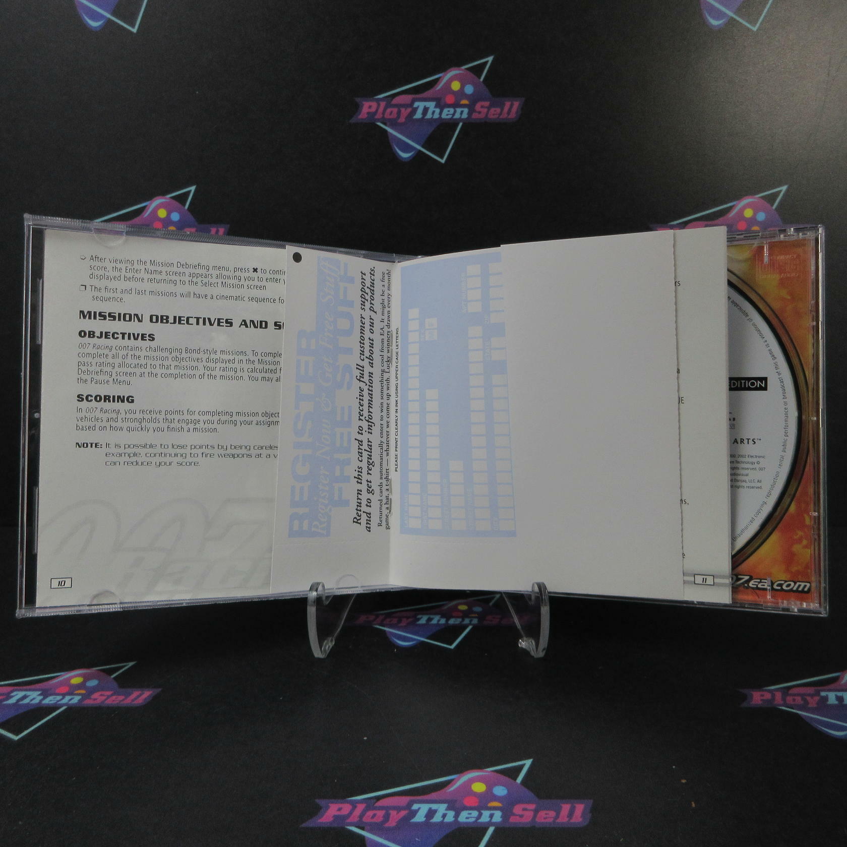 007 Racing Collectors Edition PS1 PlayStation 1 + Reg Card - Like New