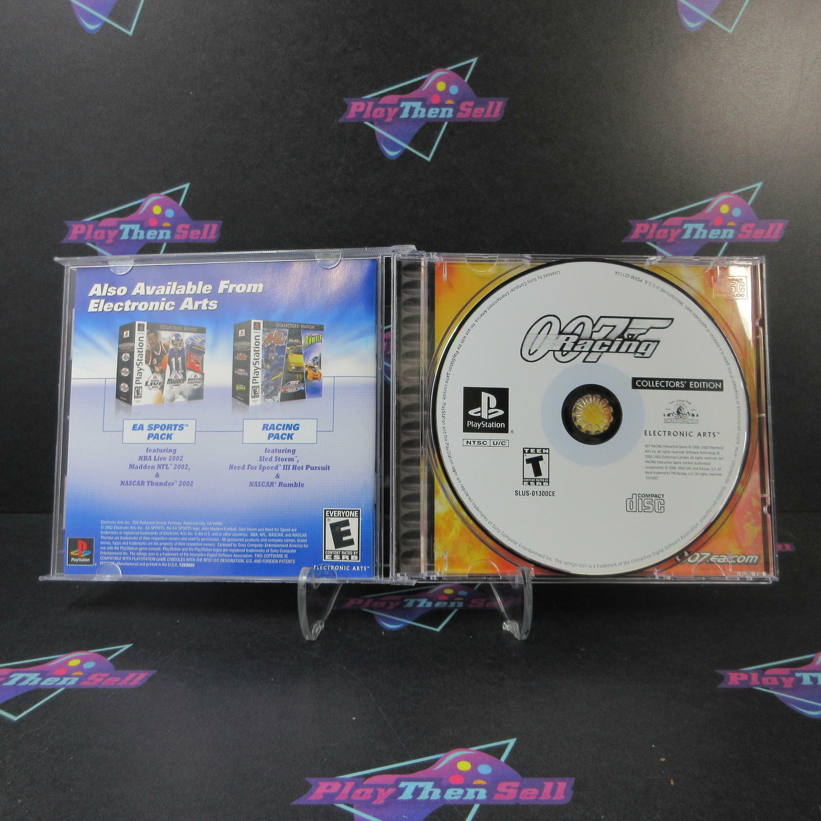 007 Racing Collectors Edition PS1 PlayStation 1 + Reg Card - Like New