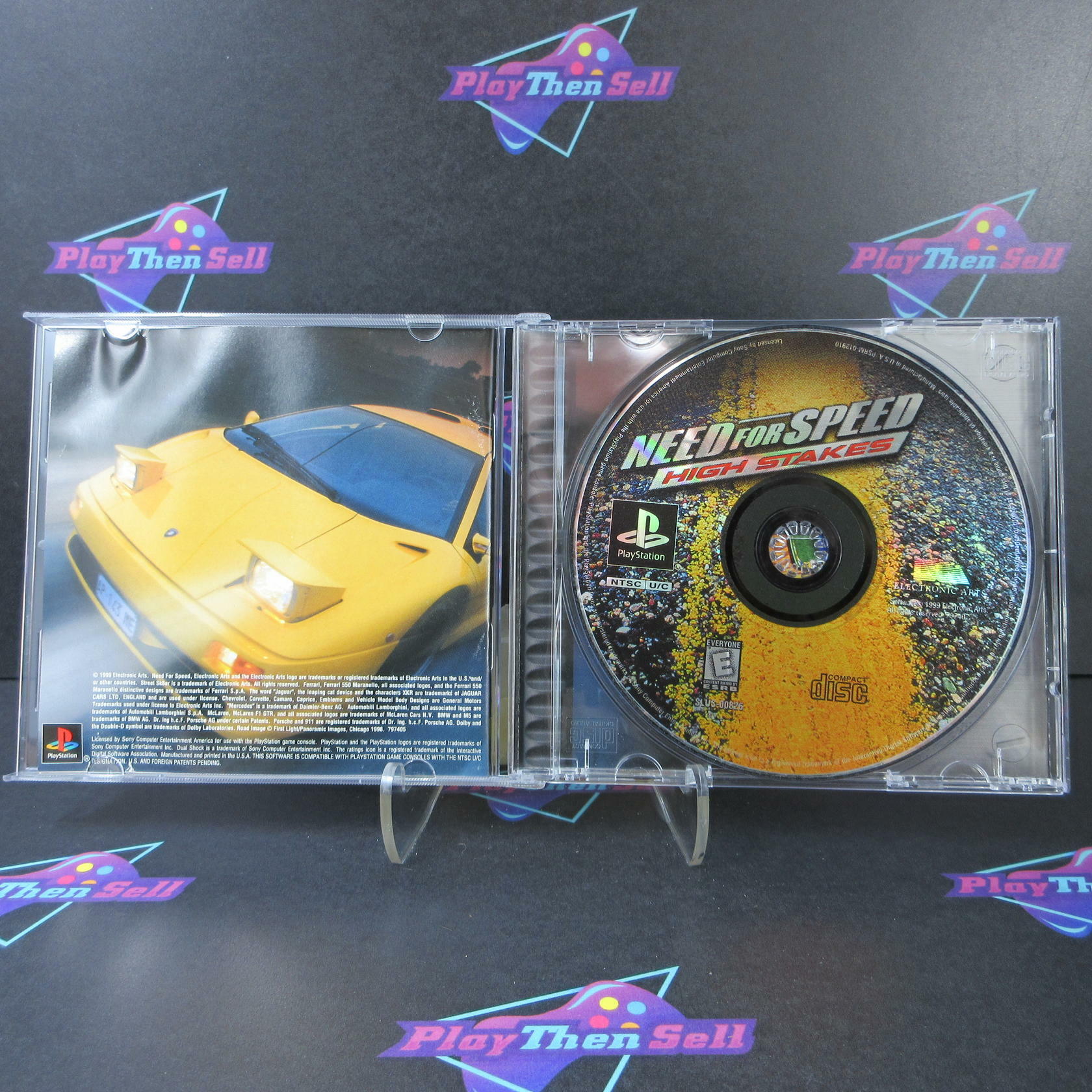 Need For Speed 4 High Stakes PS1 PlayStation 1 + Reg Card - Like New