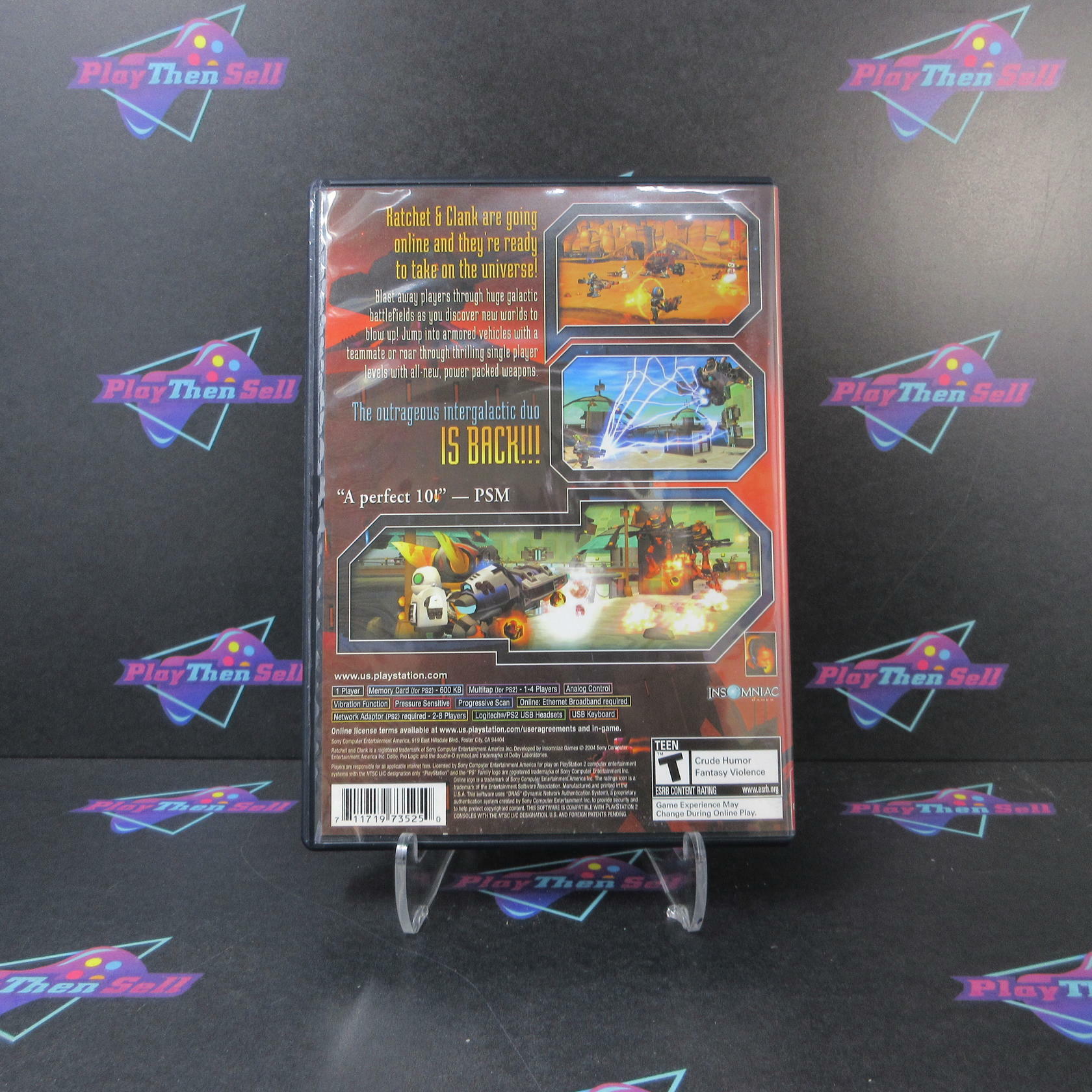 Ratchet & Clank Up Your Arsenal GH PS2 PlayStation 2 AD/DD/NM - Very Good