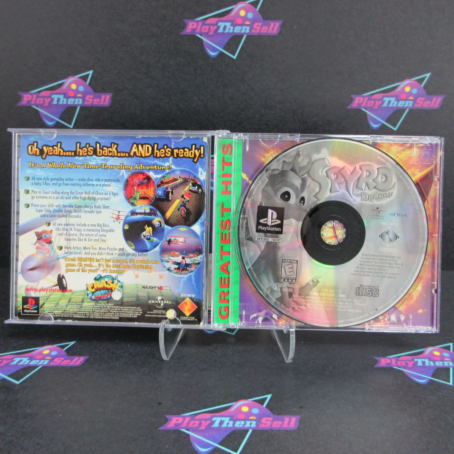 Spyro the Dragon PS1 PlayStation 1 GH Complete - Very Good