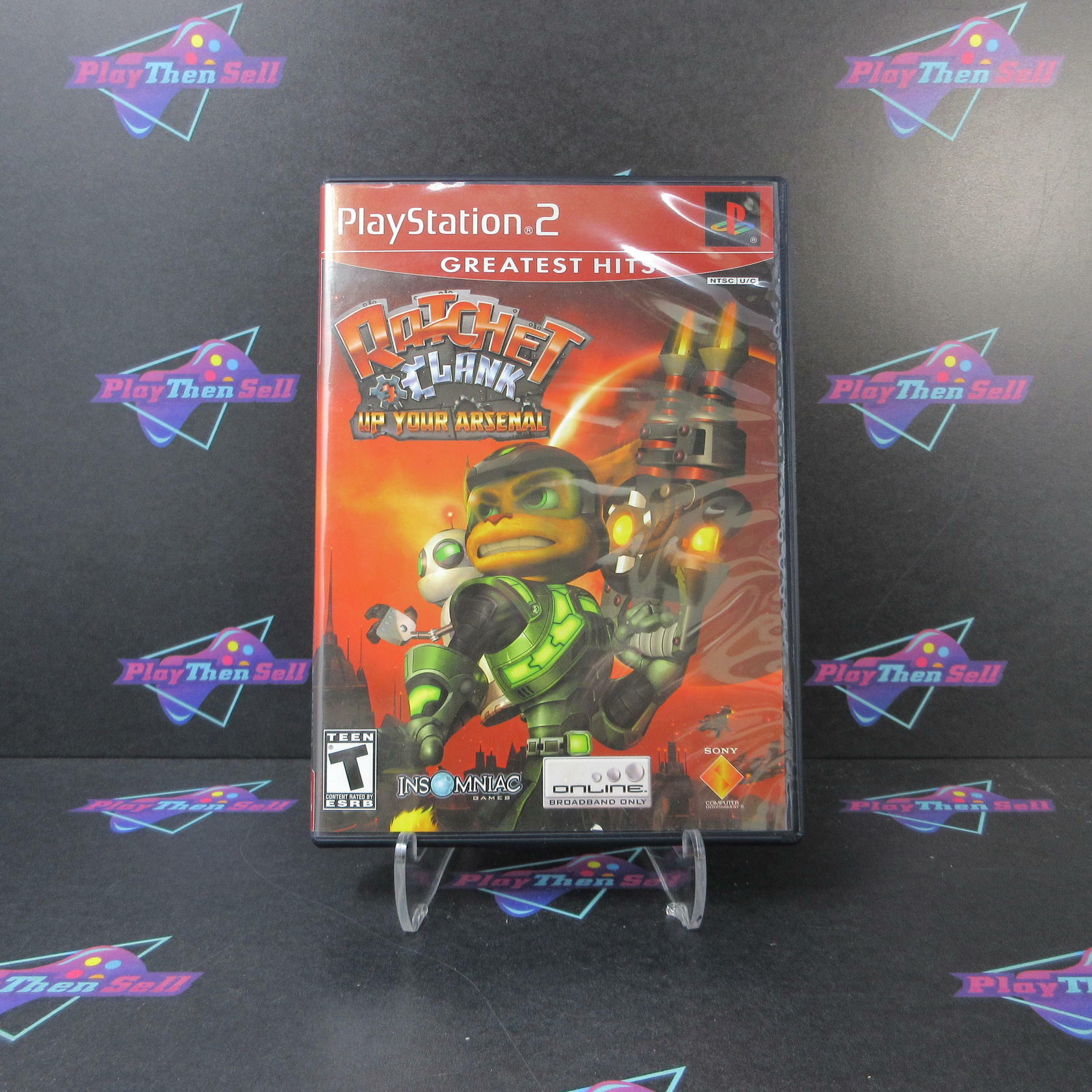 Ratchet & Clank Up Your Arsenal GH PS2 PlayStation 2 AD/DD/NM - Very Good