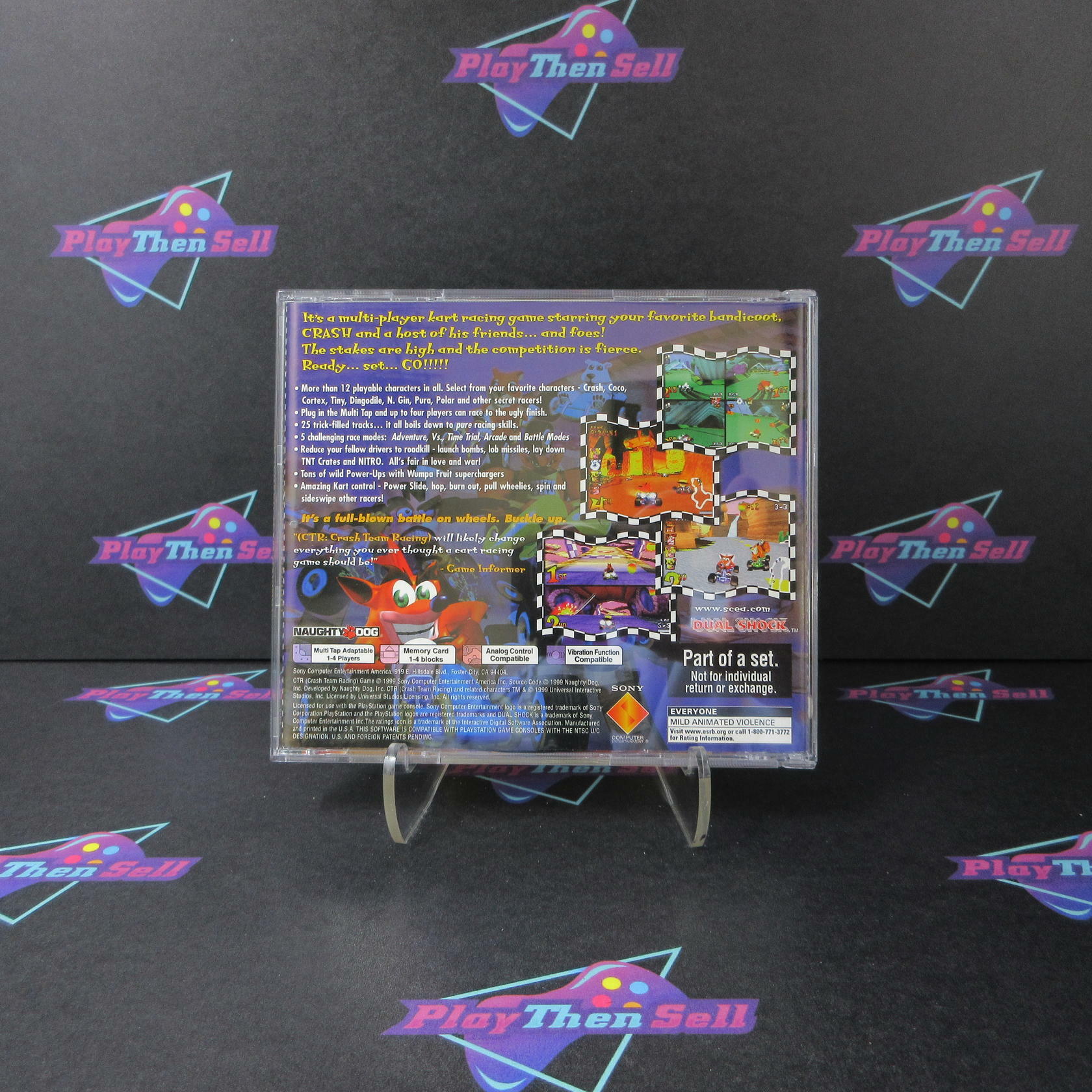 CTR Crash Team Racing Collectors Edition PS1 PlayStation 1 - Like New