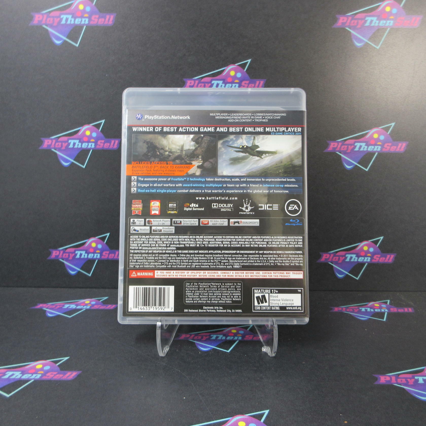 Battlefield 3 Limited Edition PS3 PlayStation 3 AD/NM - Very Good