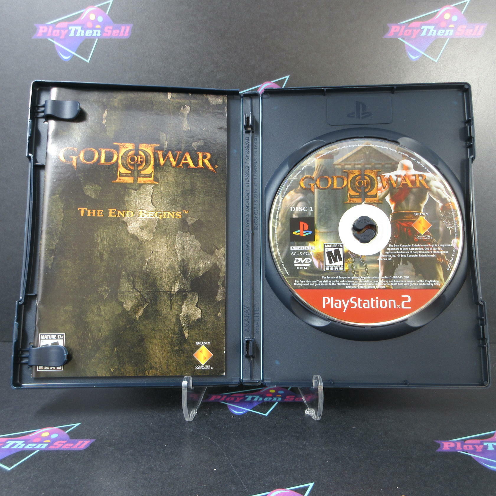God of War 2 GH PS2 PlayStation 2 DD Complete CIB - Very Good