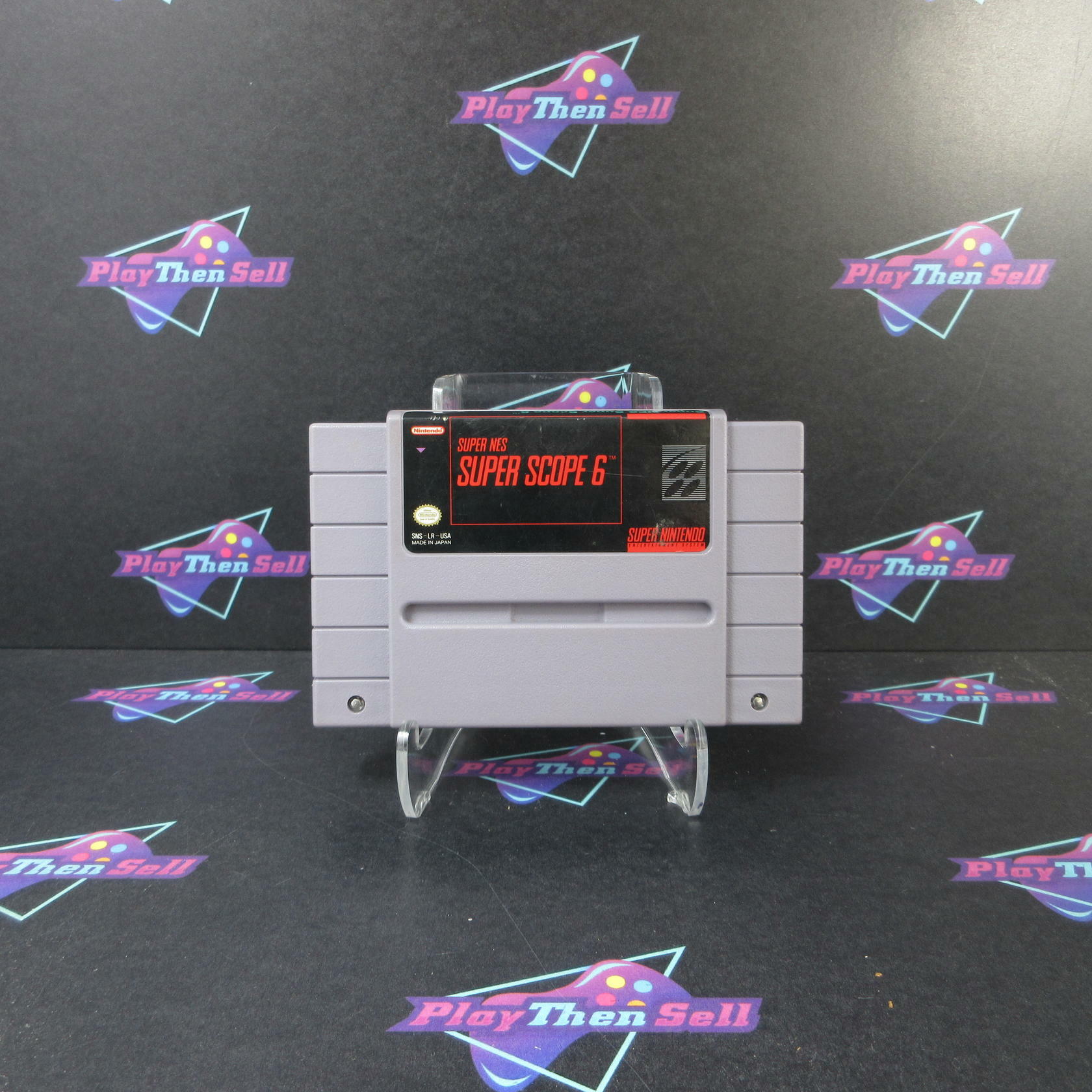 Super NES Super Scope 6 Super Nintendo SNES Cartridge Only Authentic / Tested - Good