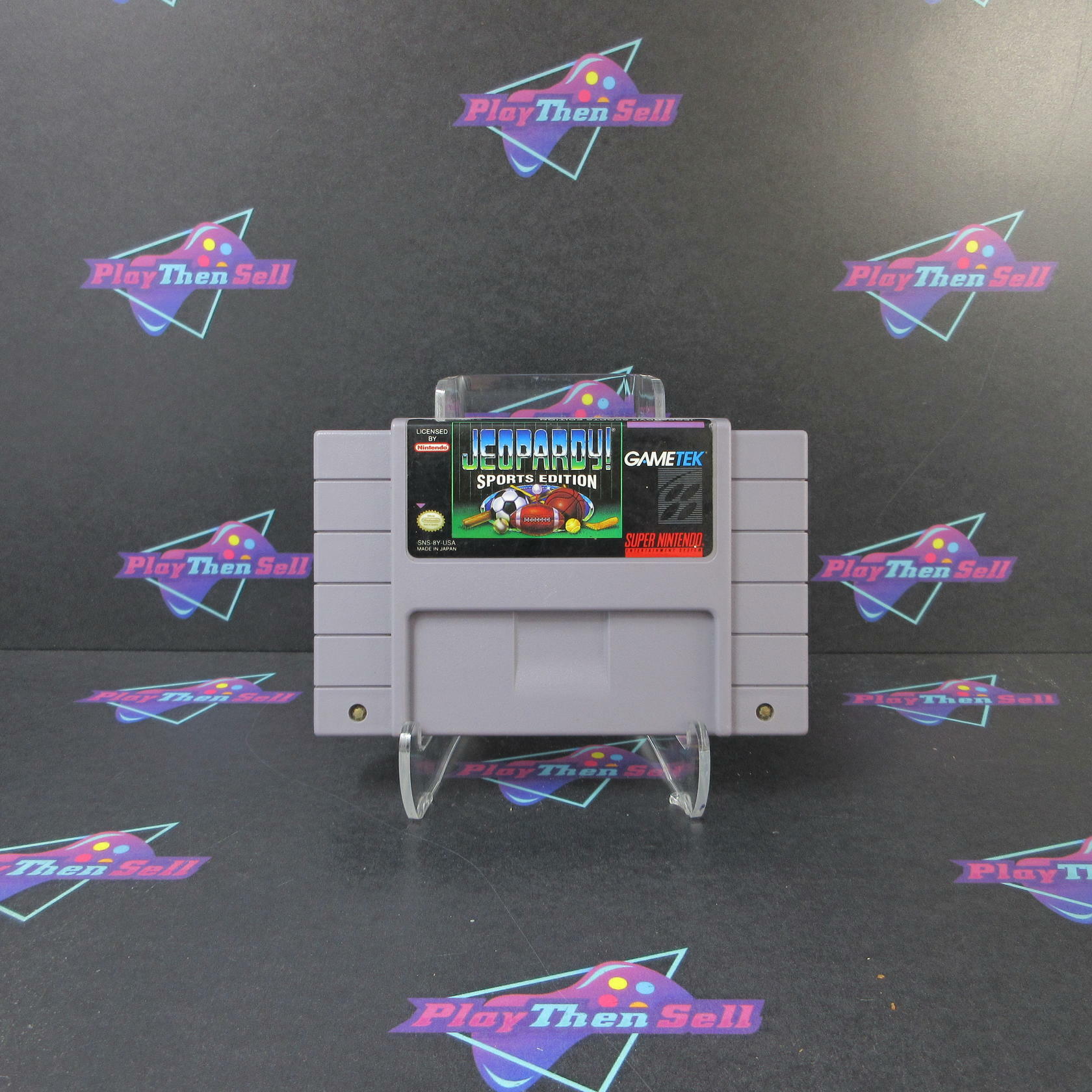 Jeopardy Sports Edition Super Nintendo SNES Cartridge Only Authentic / Tested - Good