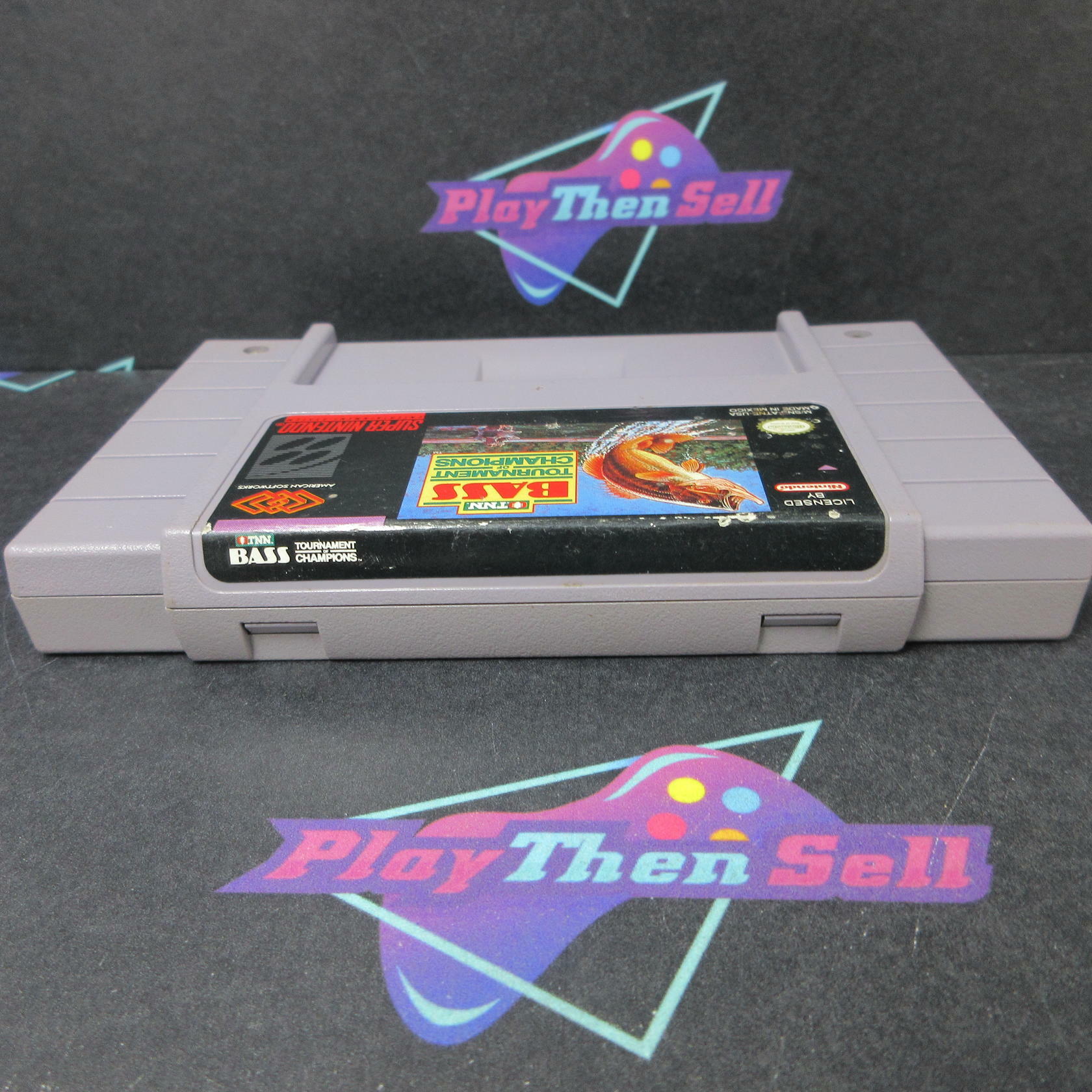 TNN Bass Tournament of Champions Super Nintendo SNES Cartridge Only AD Authentic - Good