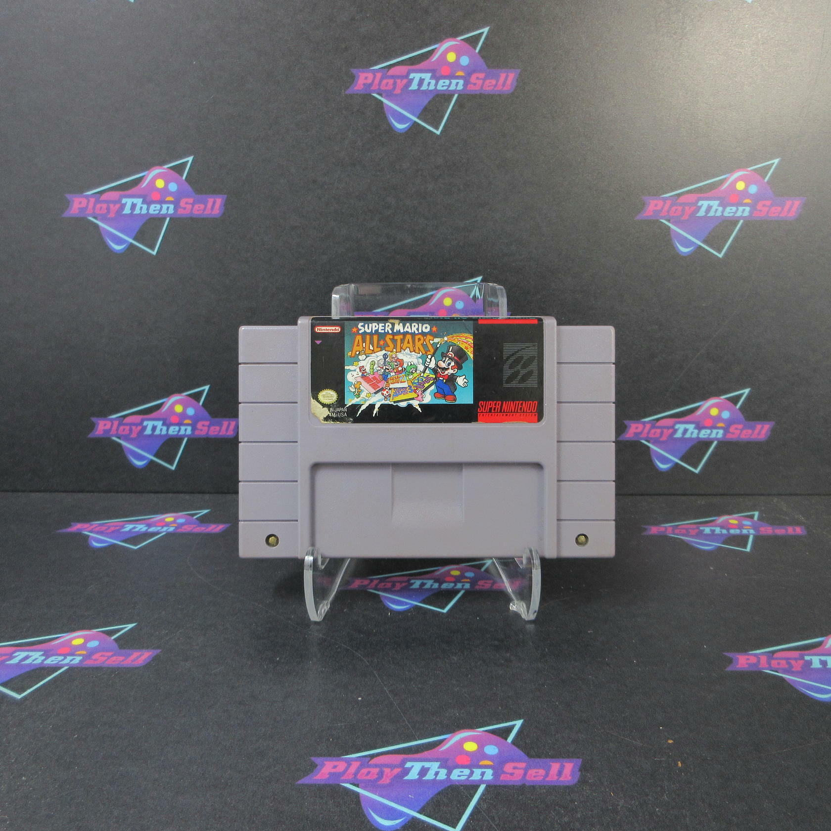 Super Mario All Stars Super Nintendo SNES Cartridge + Manual AD Authentic/Tested - Good