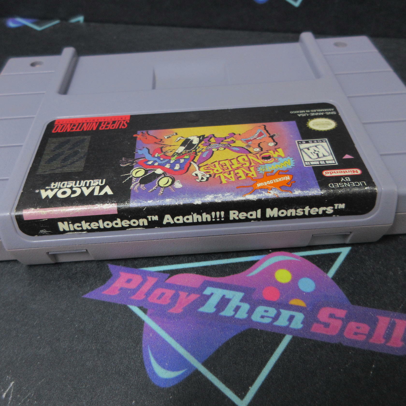 Aaahh Real Monsters Super Nintendo SNES Cartridge Only AD Authentic / Tested - Very Good