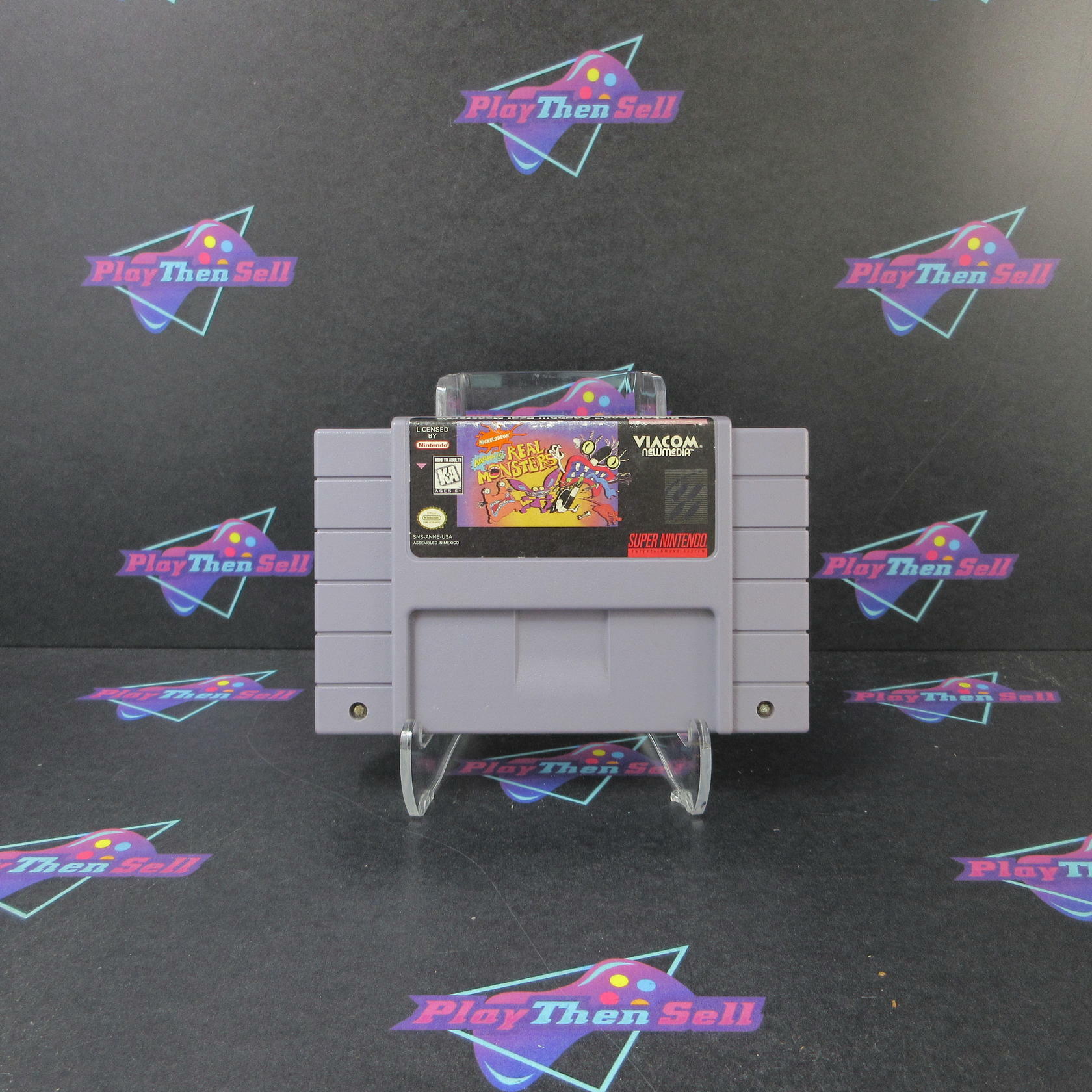 Aaahh Real Monsters Super Nintendo SNES Cartridge Only AD Authentic / Tested - Very Good