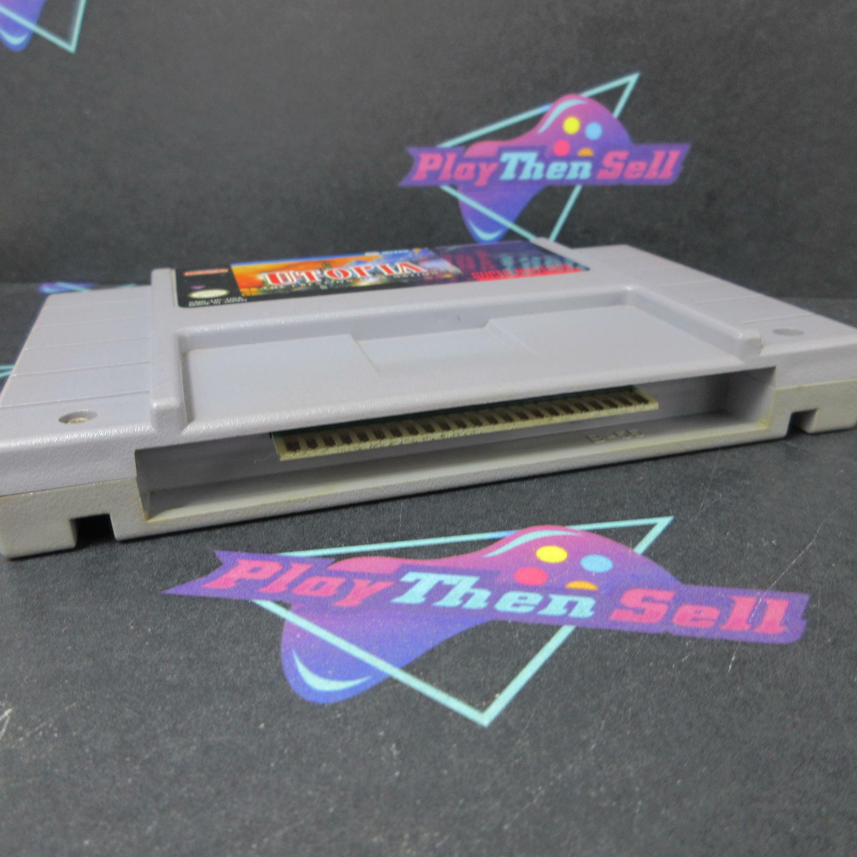 Utopia The Creation of a Nation Super Nintendo SNES Cartridge Only AD Authentic - Good