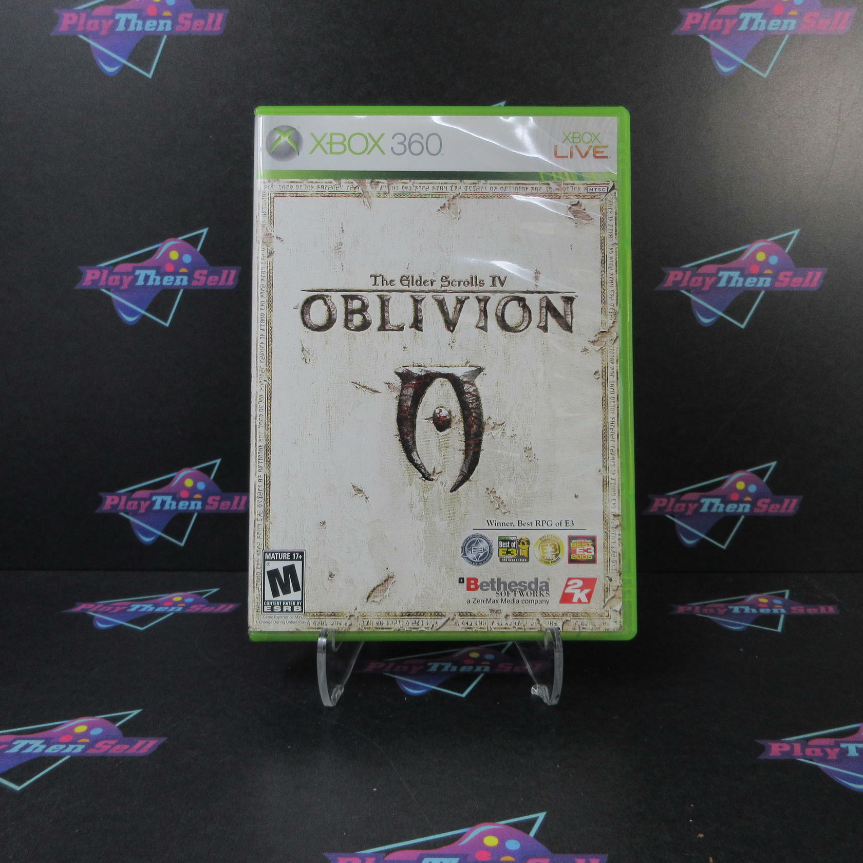 Elder Scrolls IV Oblivion Xbox 360 + Map / Reg Card - Very Good