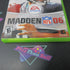 Madden NFL 06 Xbox 360 AD/DD Complete CIB - Good