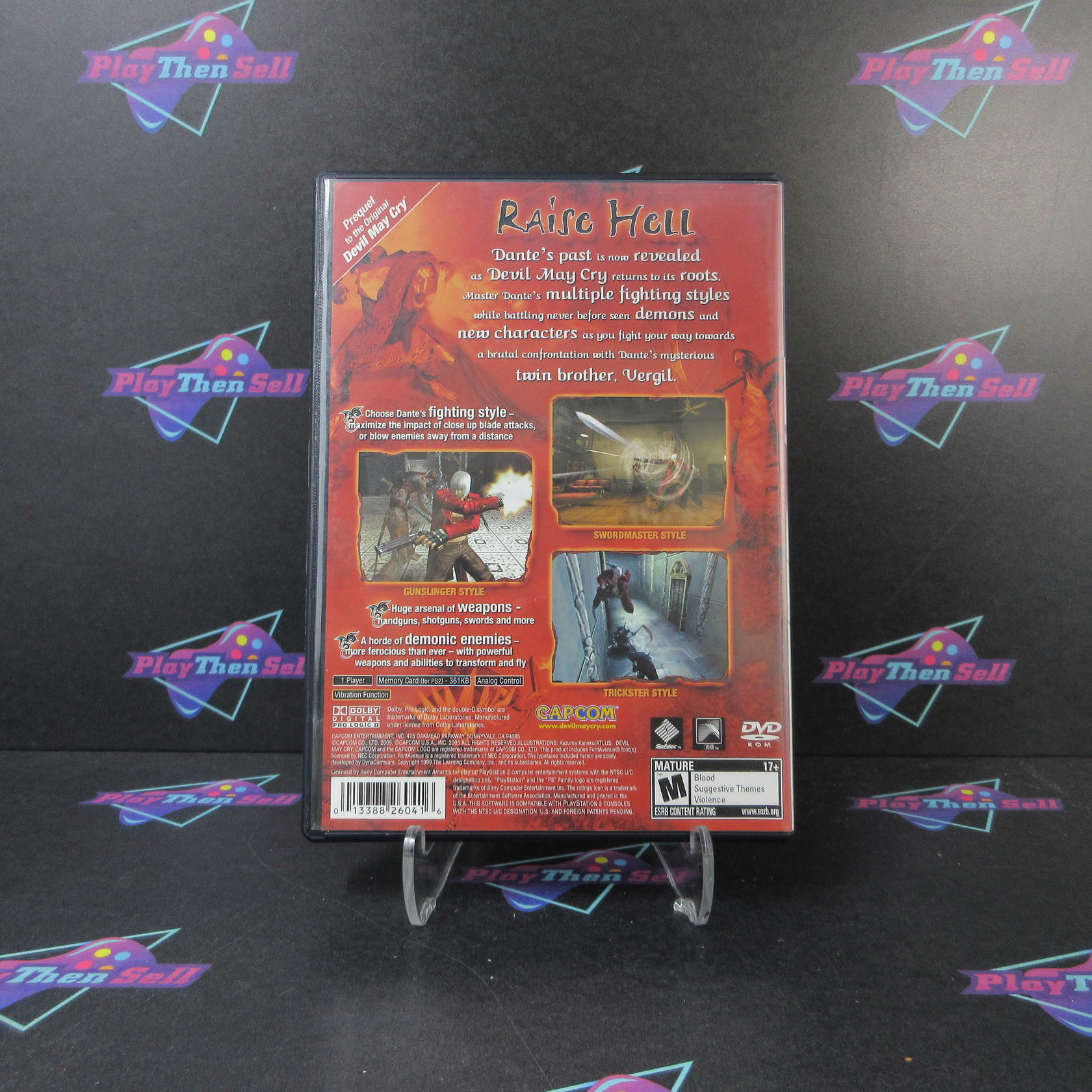Devil May Cry 3 Dantes Awakening PS2 PlayStation 2 MD Complete CIB - Good