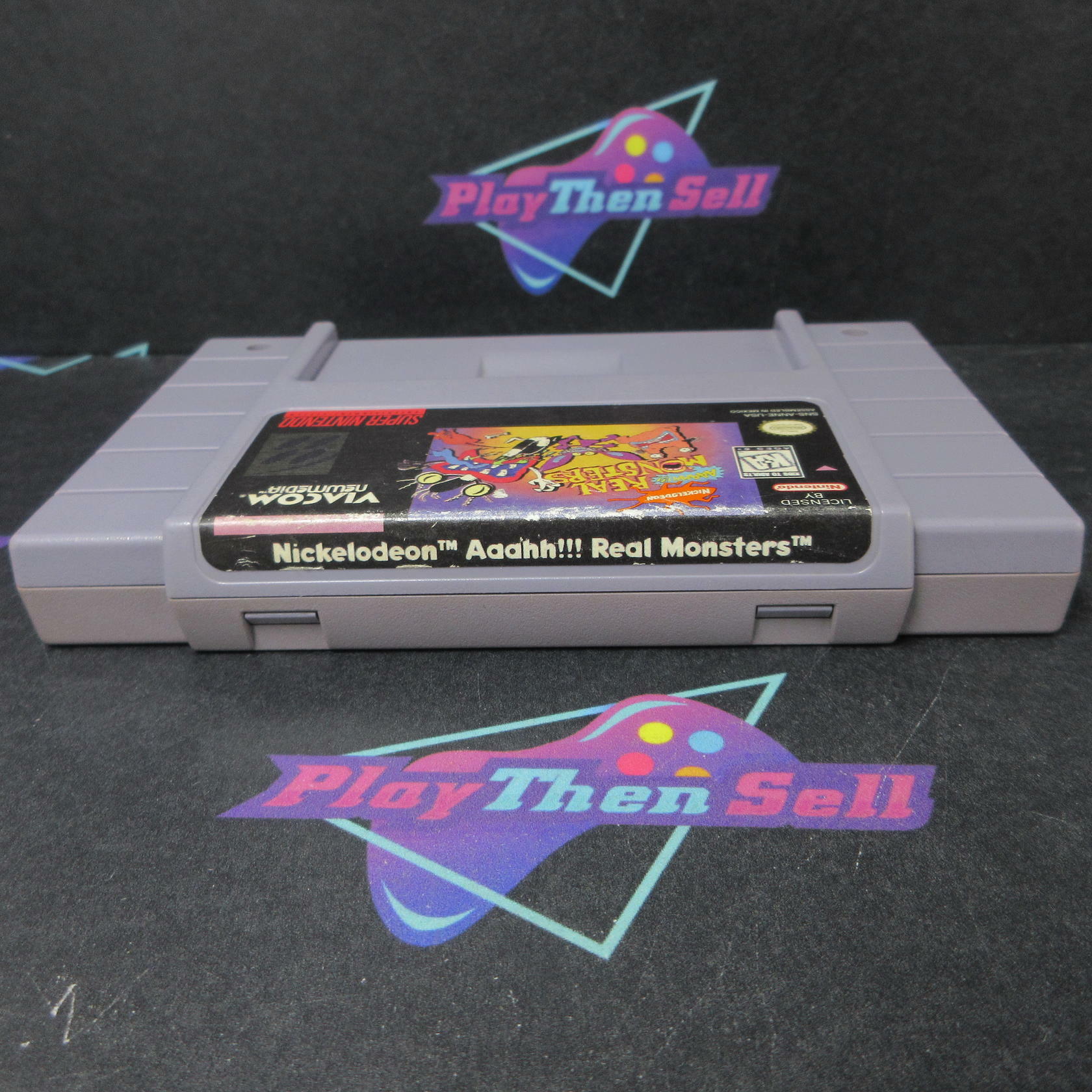 Aaahh Real Monsters Super Nintendo SNES Cartridge Only AD Authentic / Tested - Very Good