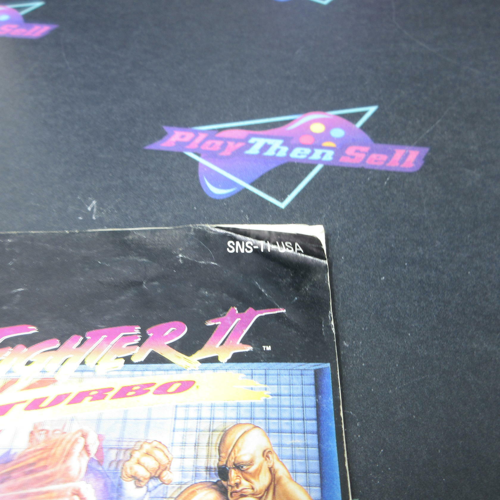 Street Fighter II Turbo Super Nintendo SNES Cartridge + Manual AD/MD Authentic - Good