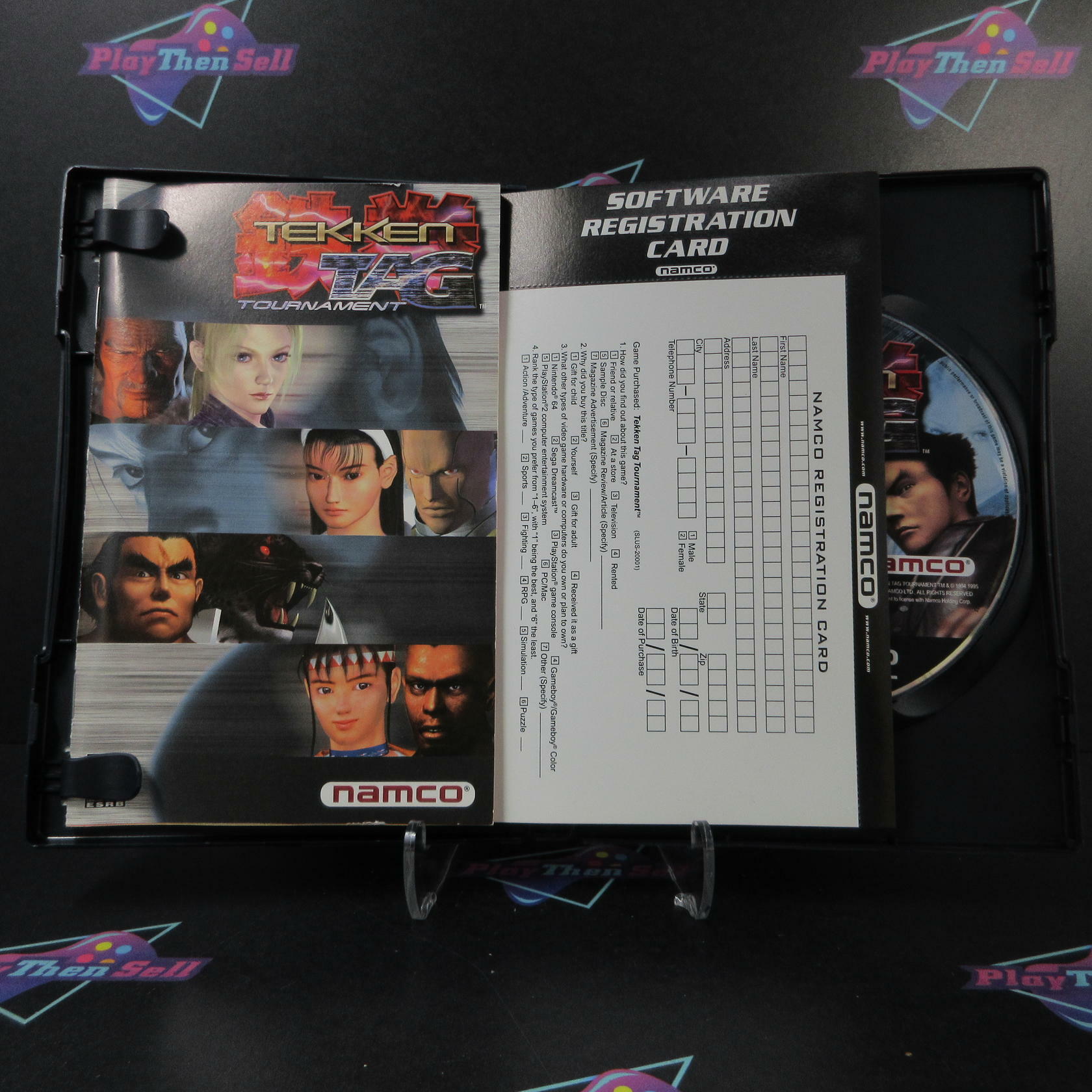 Tekken Tag Tournament PS2 PlayStation 2 AD + Reg Card Complete CIB - Very Good