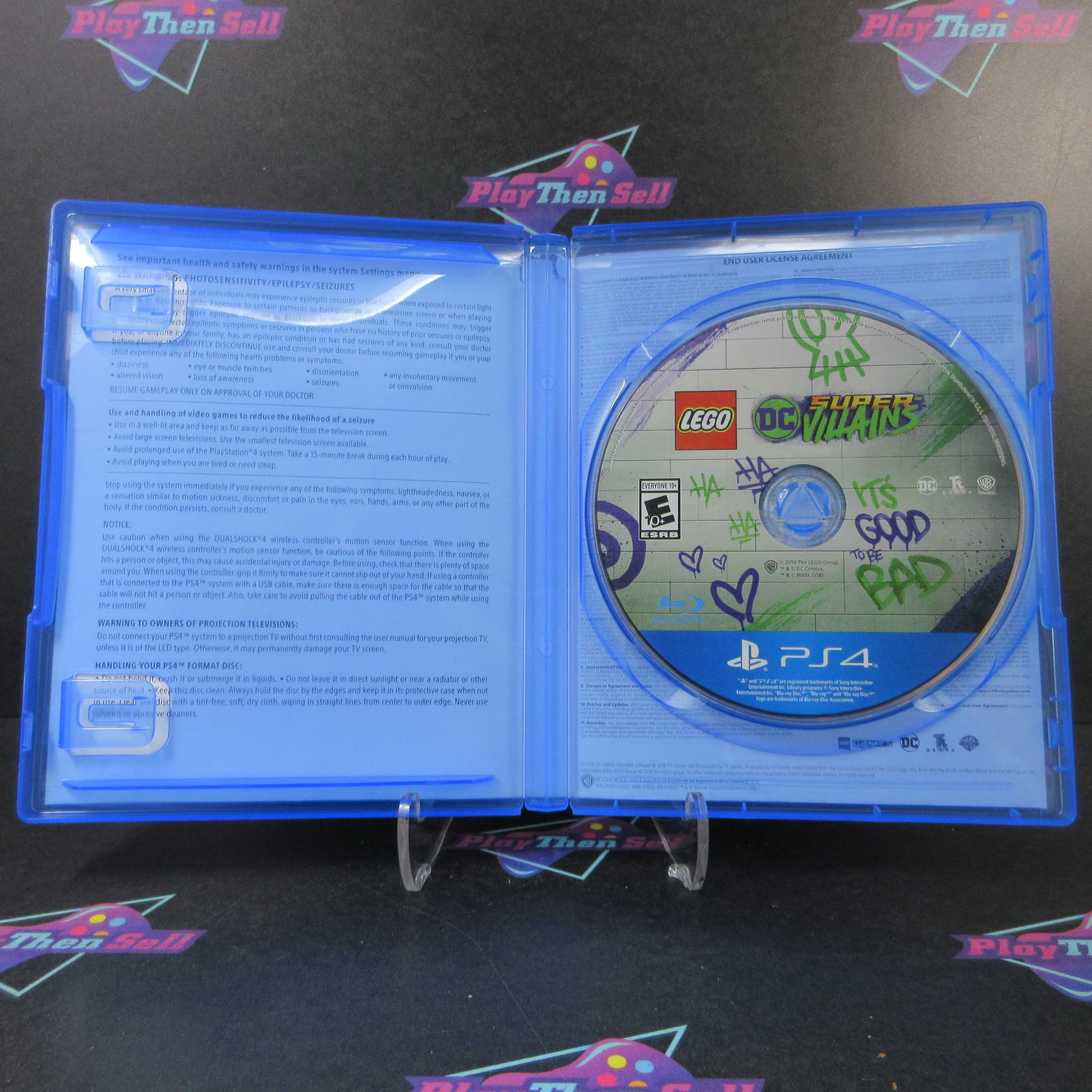 LEGO DC Super Villains PS4 PlayStation 4 AD Complete CIB - Good
