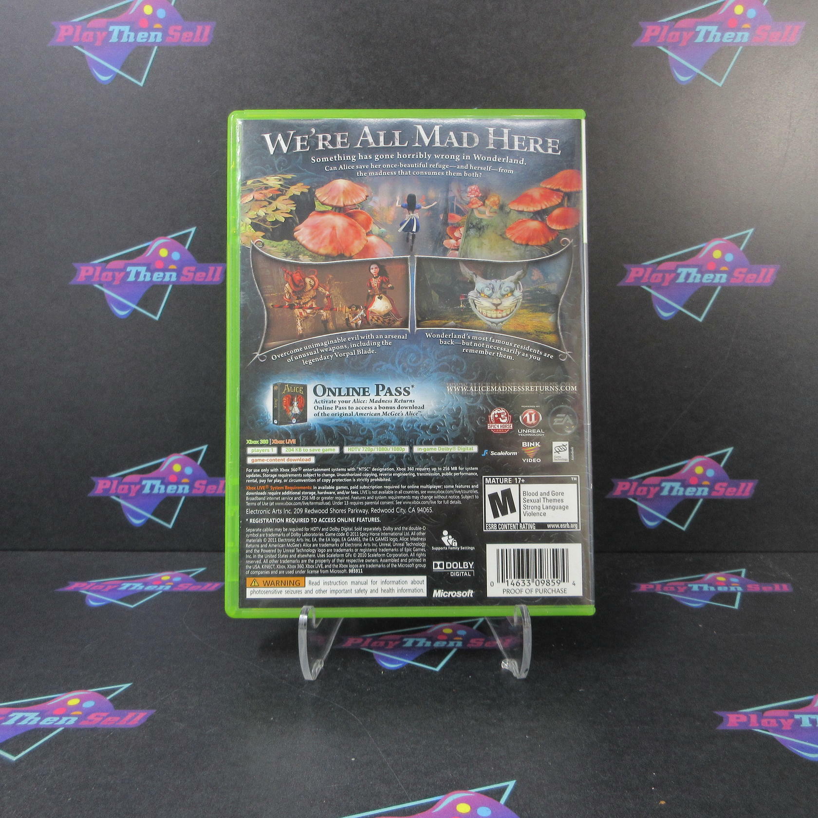Alice Madness Returns Xbox 360 AD Complete CIB - Good