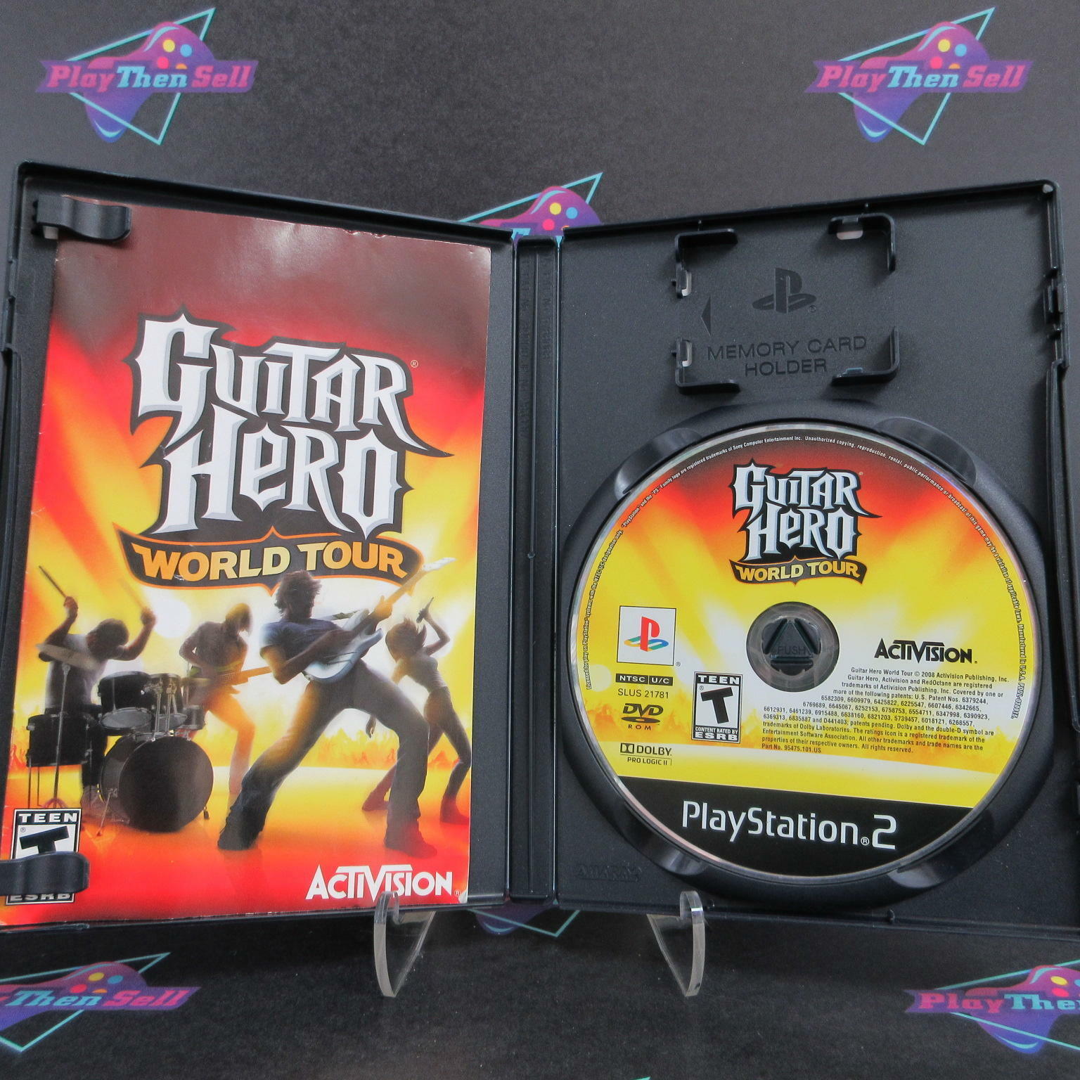 Guitar Hero World Tour PS2 PlayStation 2 AD Complete CIB - Good