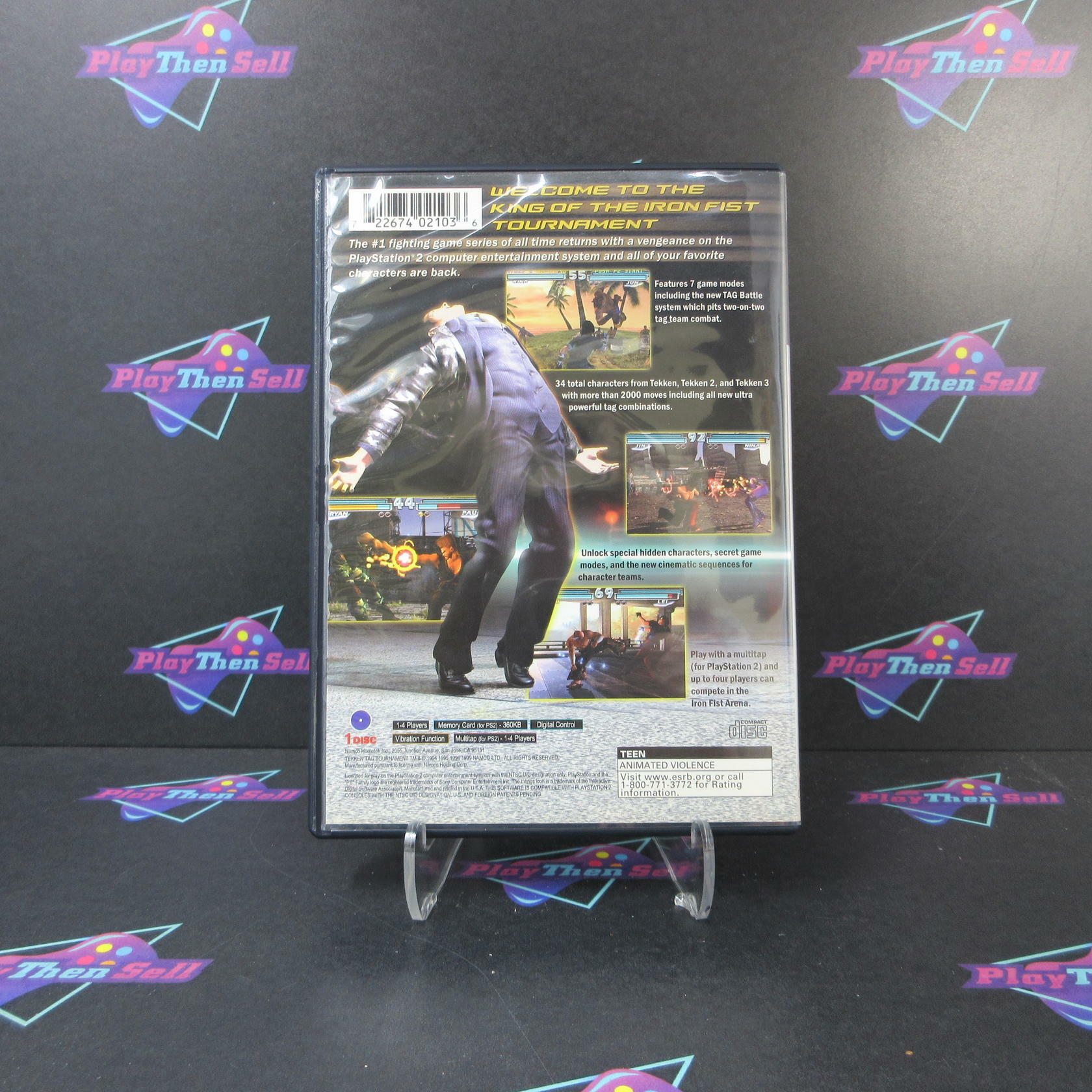 Tekken Tag Tournament PS2 PlayStation 2 AD + Reg Card Complete CIB - Very Good