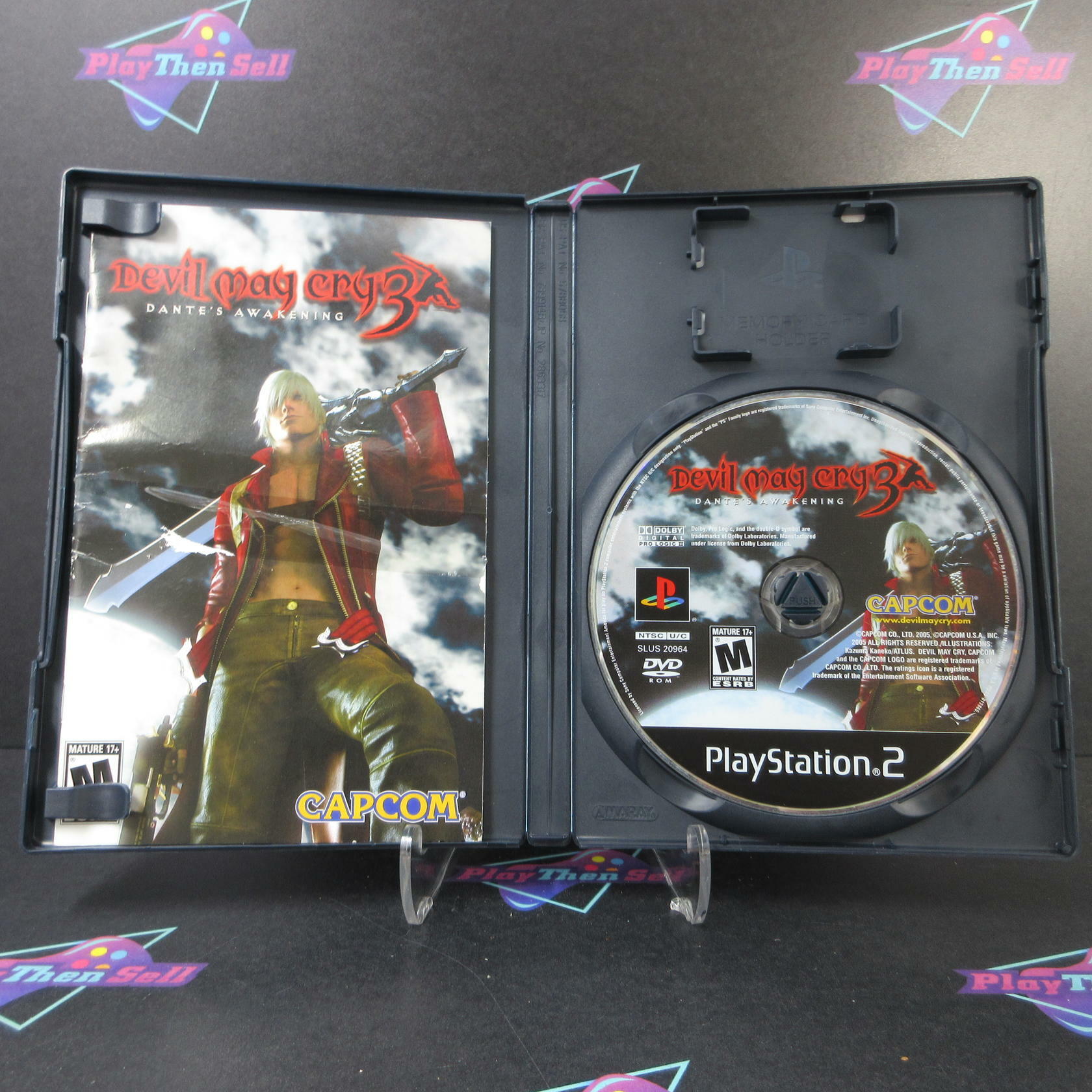 Devil May Cry 3 Dantes Awakening PS2 PlayStation 2 MD Complete CIB - Good