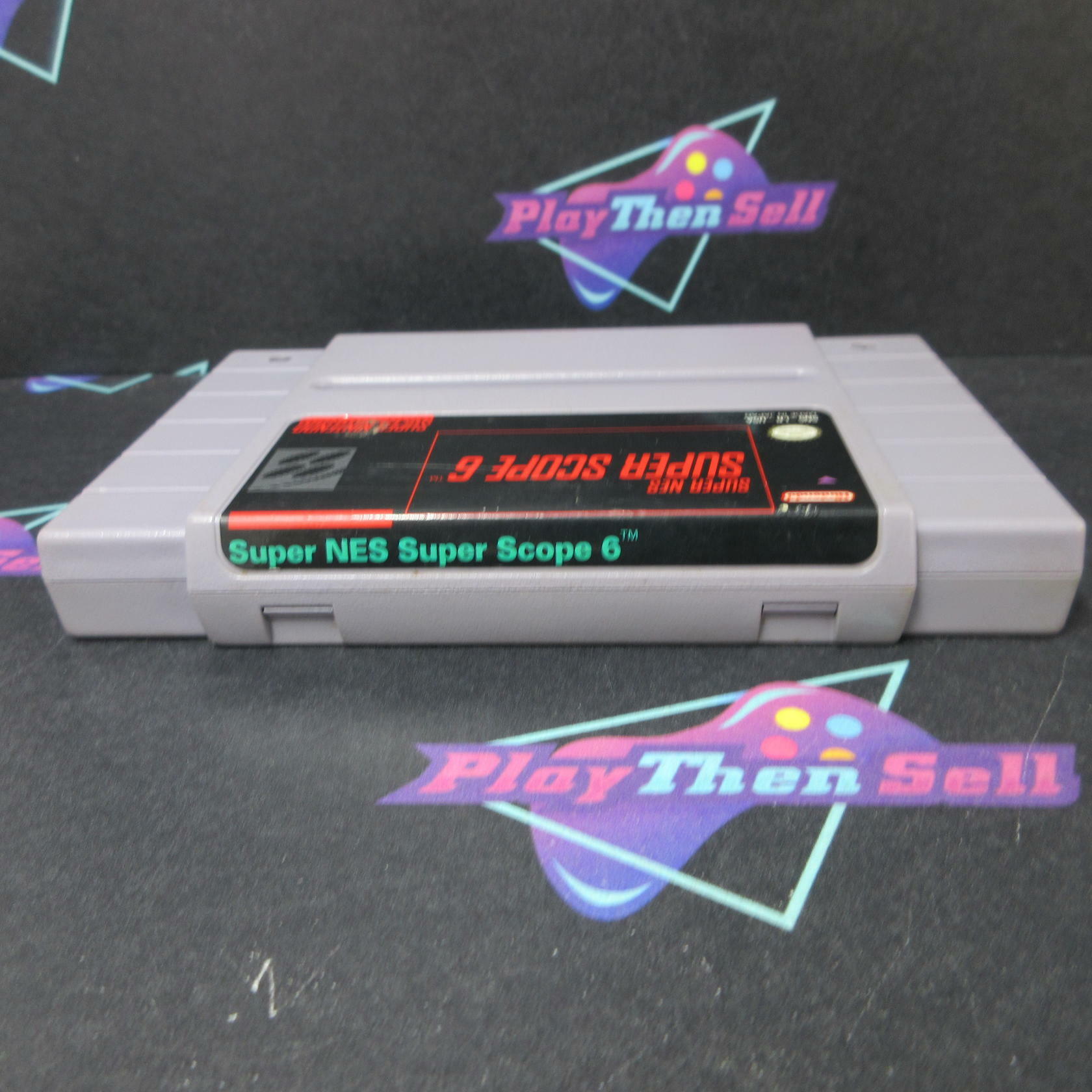 Super NES Super Scope 6 Super Nintendo SNES Cartridge Only Authentic / Tested - Good