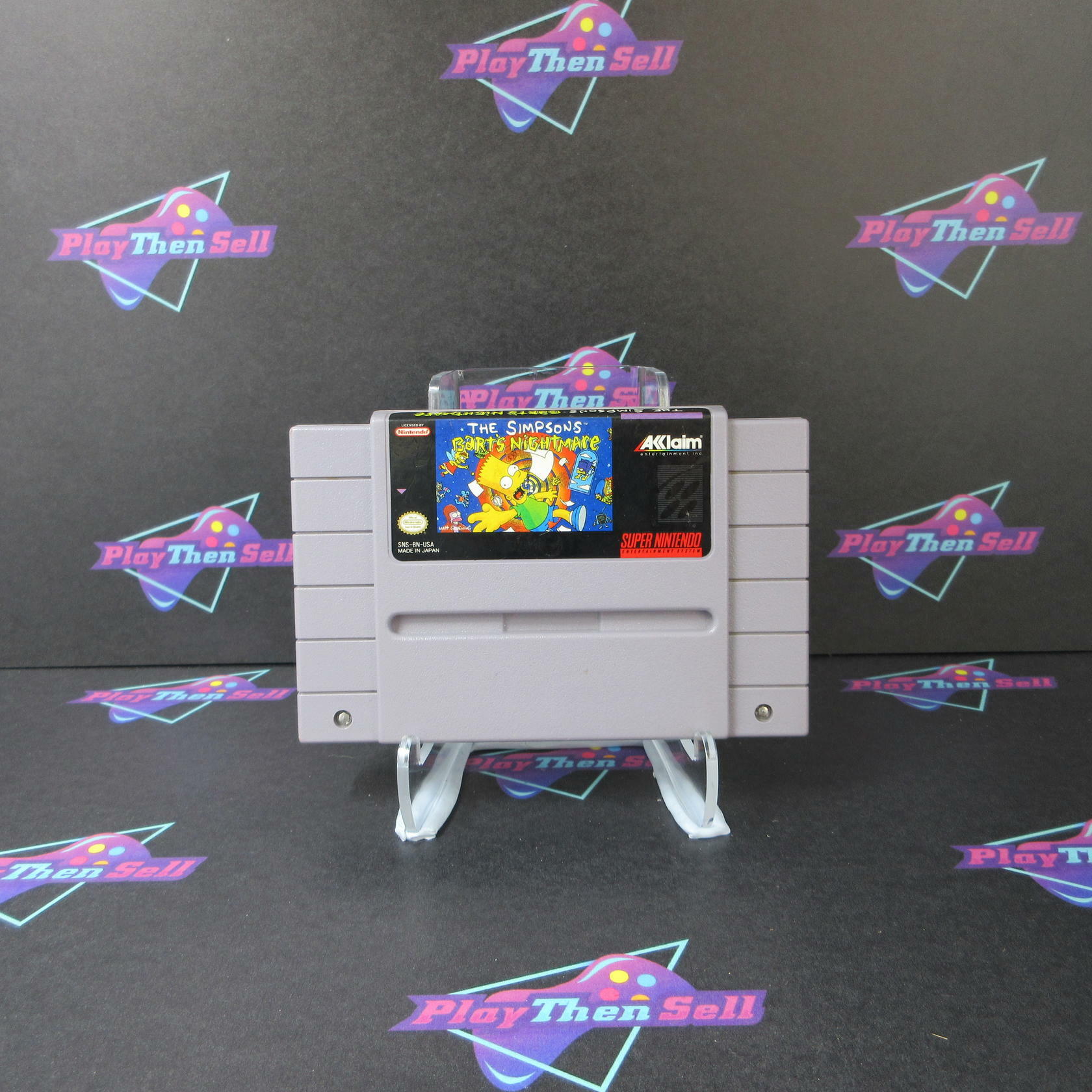 The Simpsons Bart's Nightmare Super Nintendo SNES Cartridge Only Authentic - Good