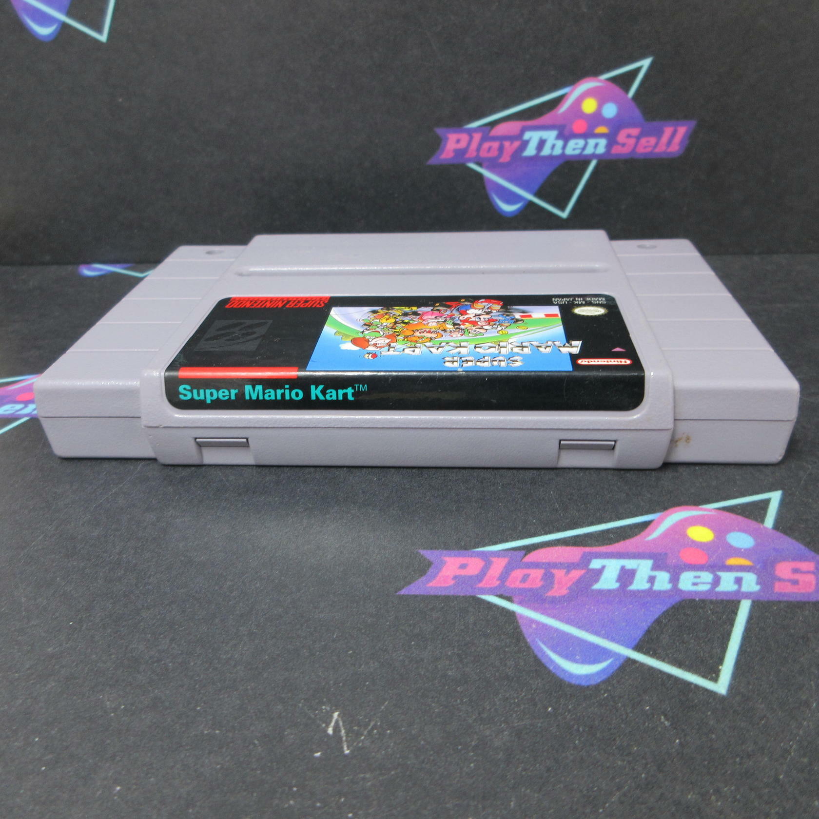 Super Mario Kart Super Nintendo SNES Cartridge + Manual Authentic / Tested - Good