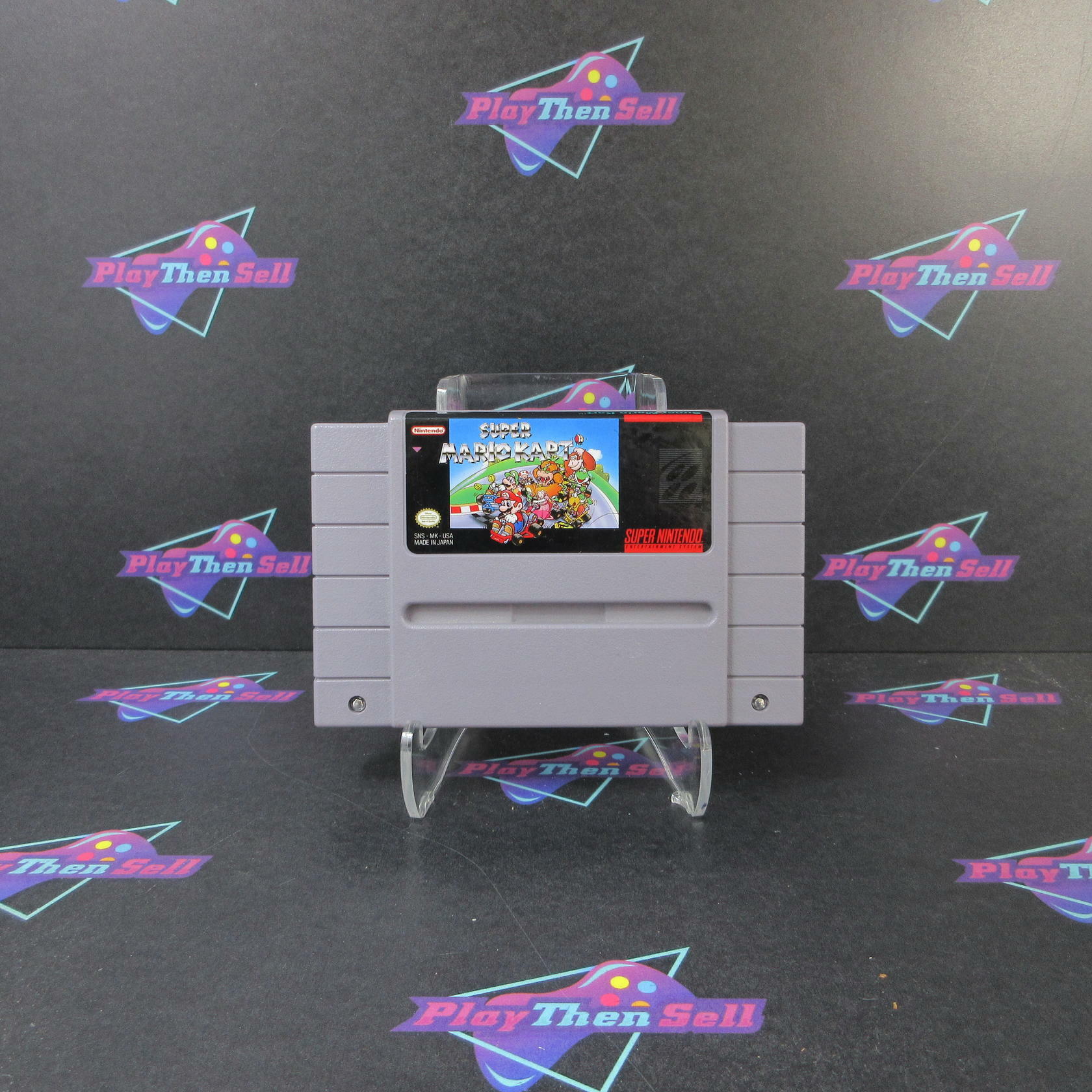 Super Mario Kart Super Nintendo SNES Cartridge + Manual Authentic / Tested - Good