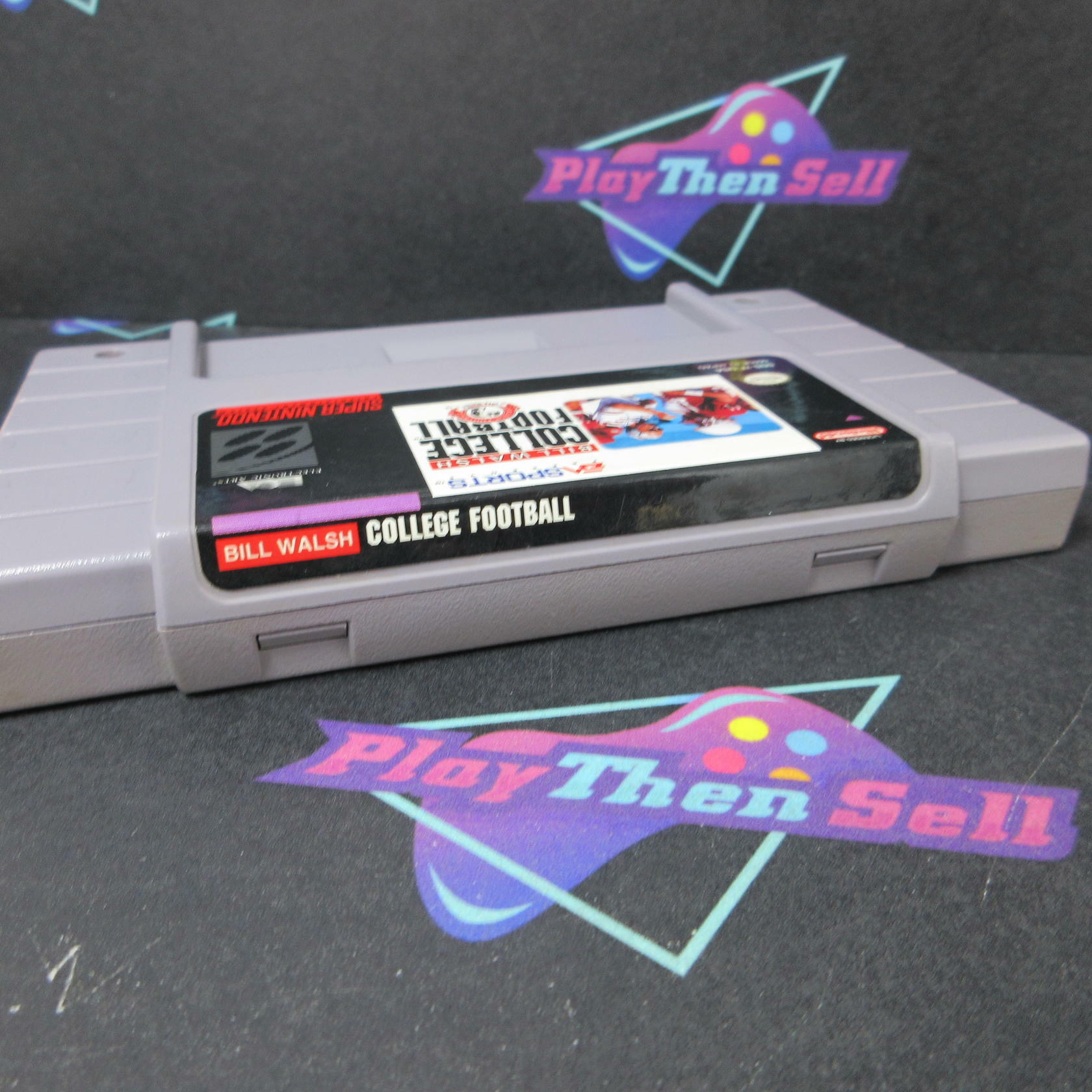 Bill Walsh College Football Super Nintendo SNES Cartridge Only Authentic /Tested - Good