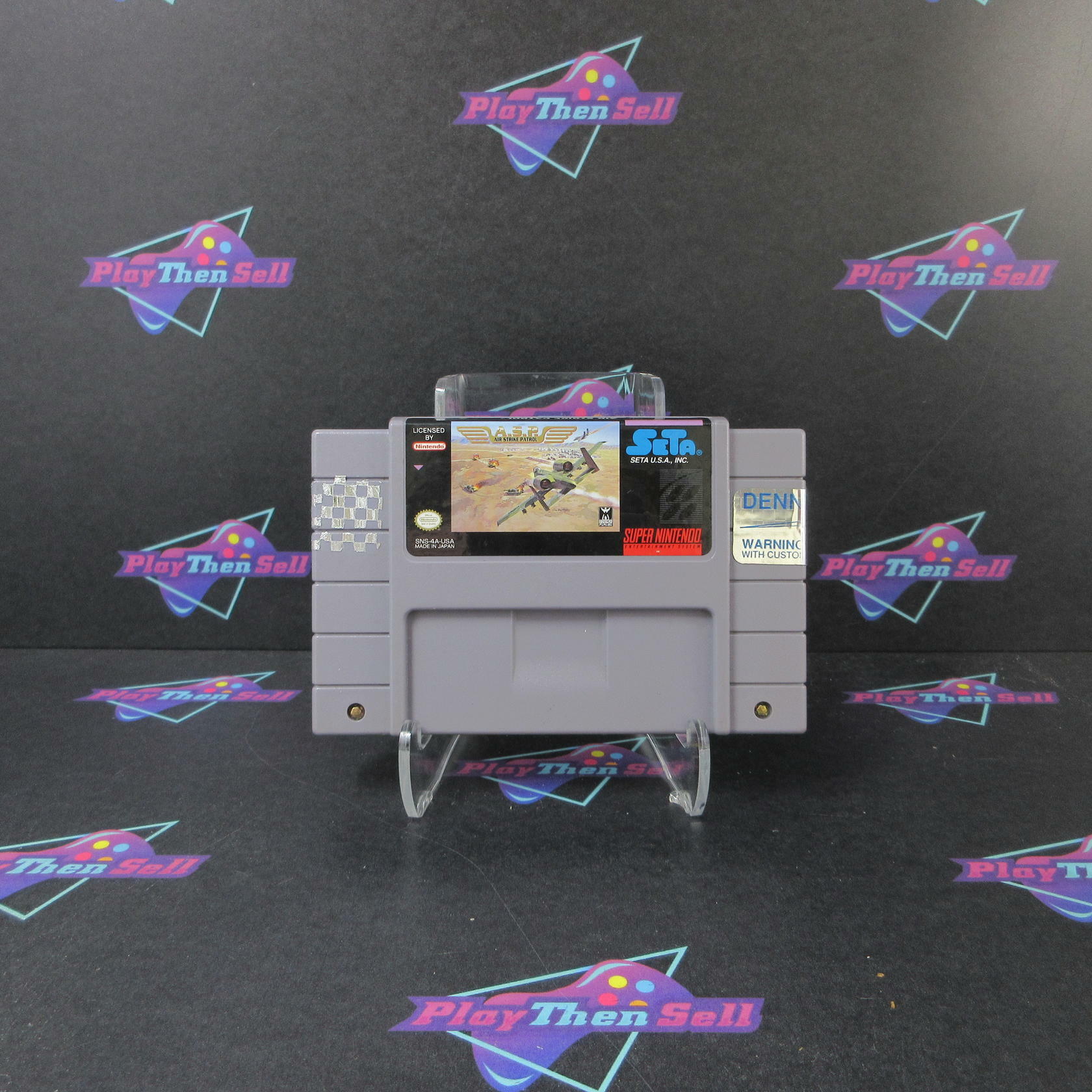 Air Strike Patrol Super Nintendo SNES Cartridge Only AD Authentic / Tested - Good