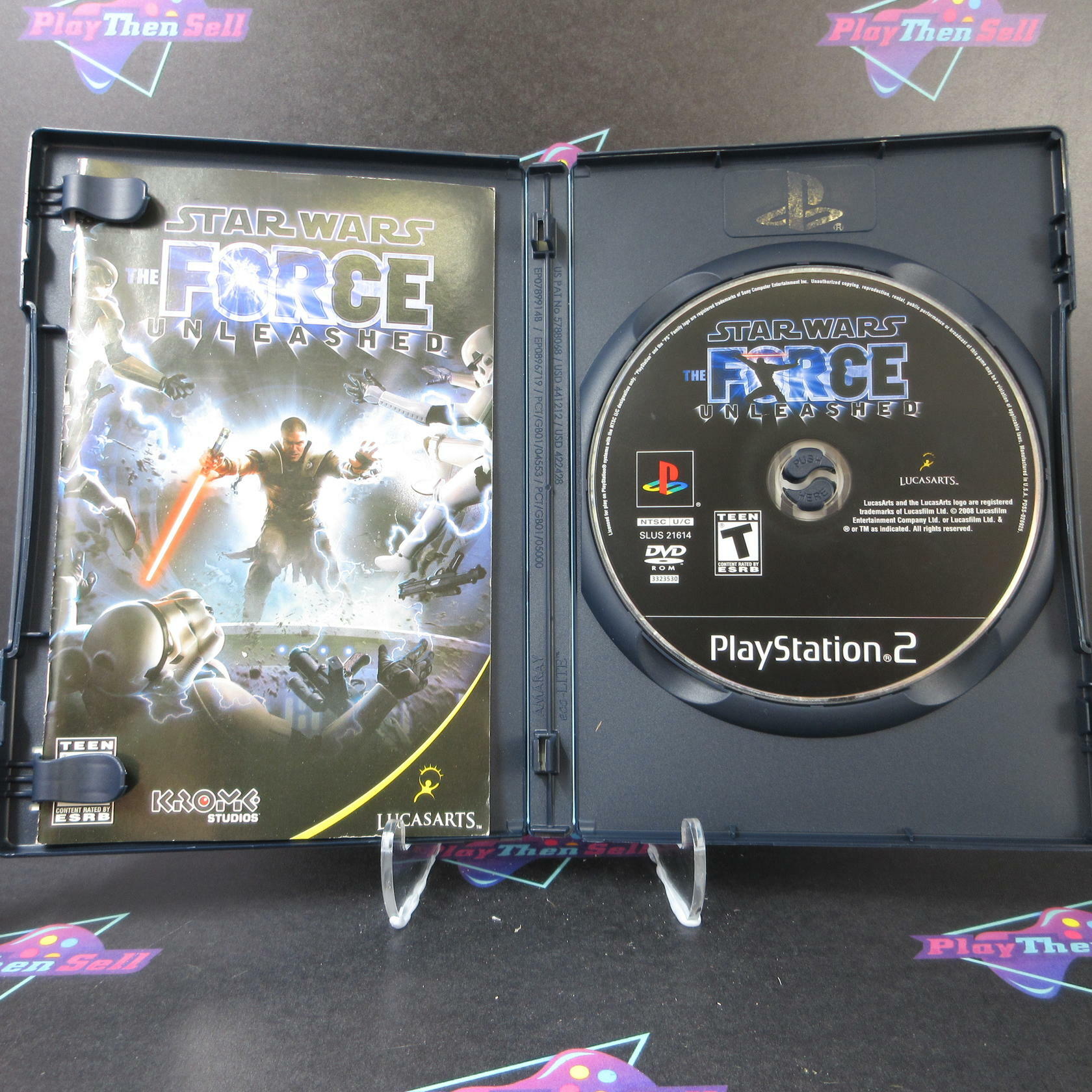 Star Wars The Force Unleashed PS2 PlayStation 2 AD Complete CIB - Good
