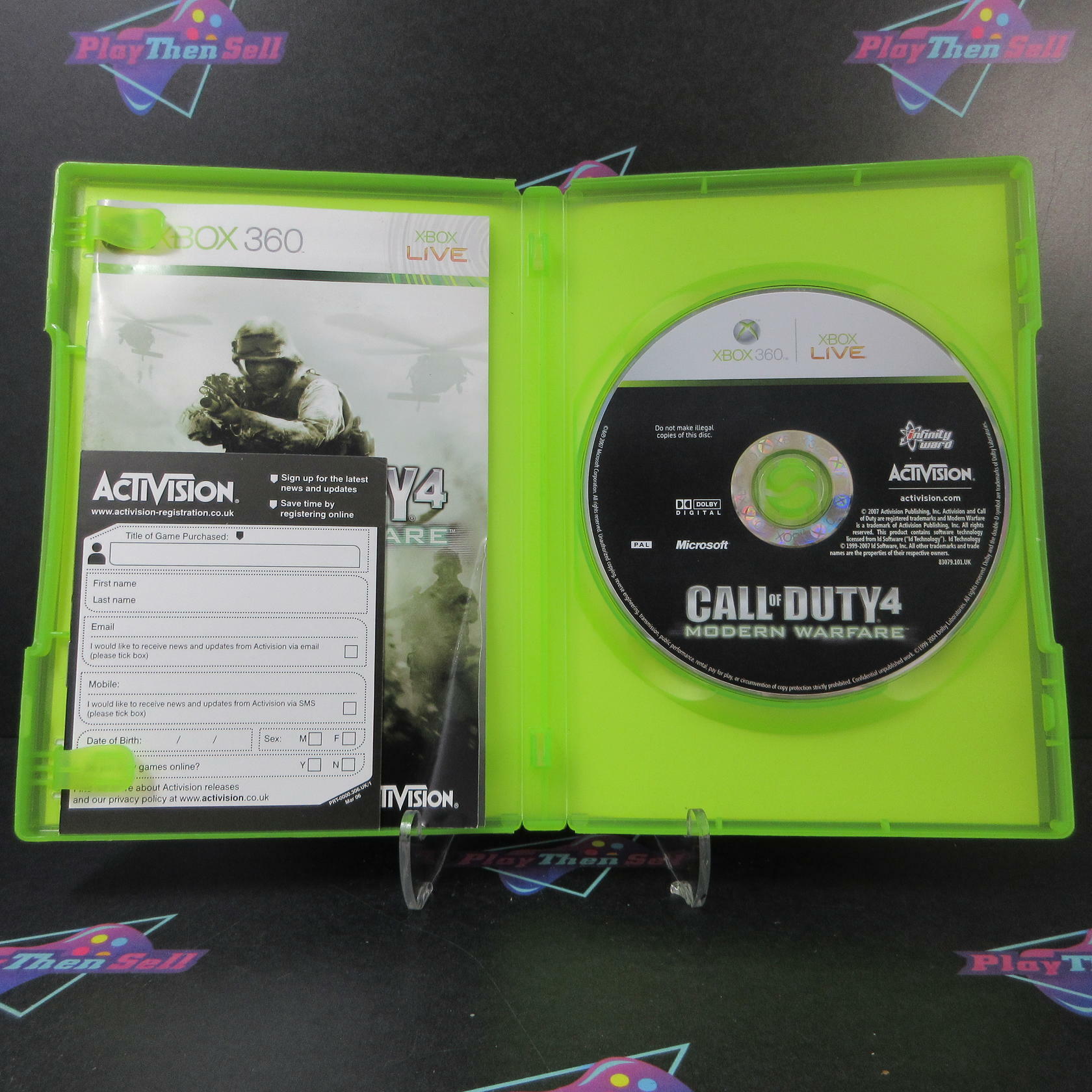 Call of Duty 4 Modern Warfare PAL Xbox 360 MD + Reg / Collector's Pack Complete - Good