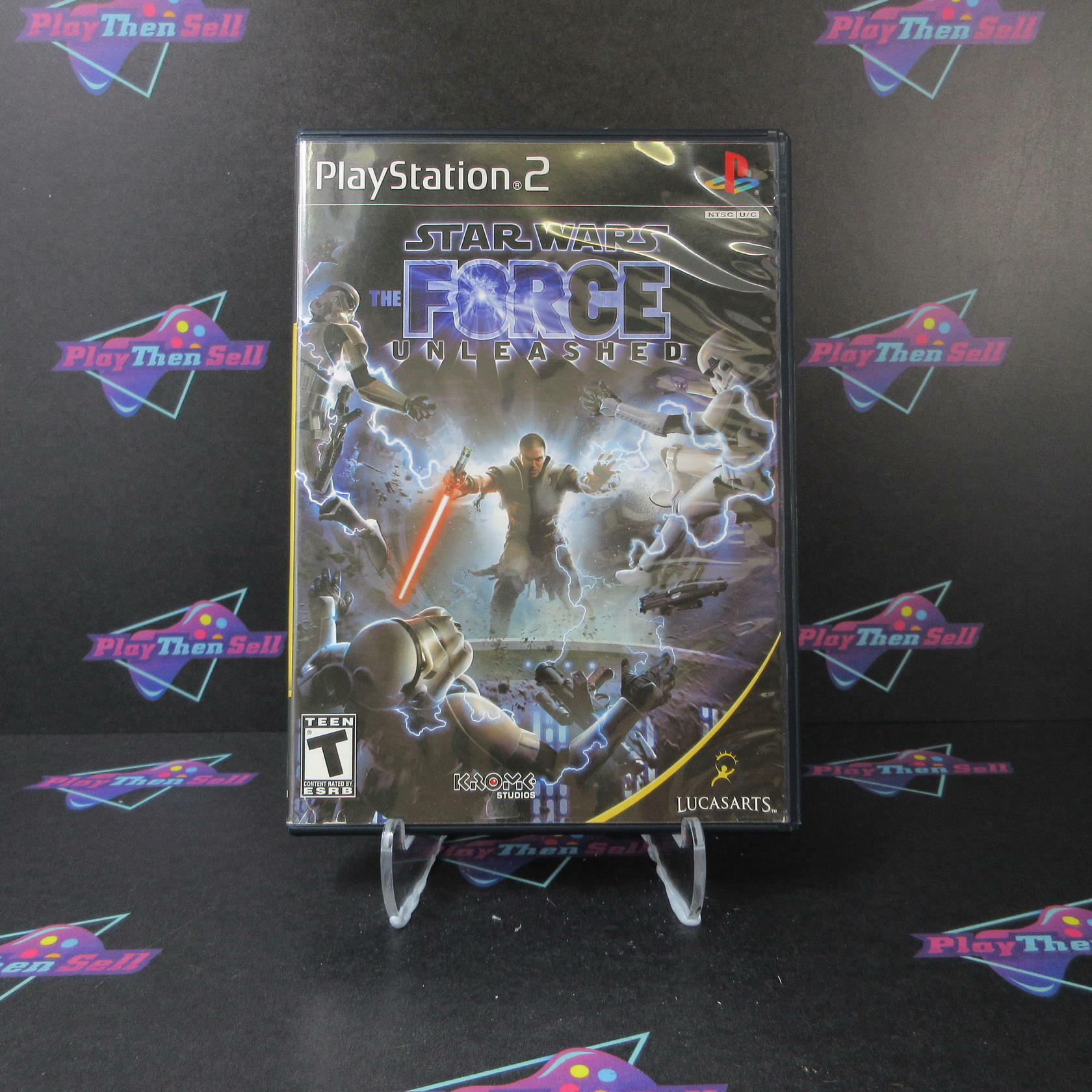 Star Wars The Force Unleashed PS2 PlayStation 2 AD Complete CIB - Good