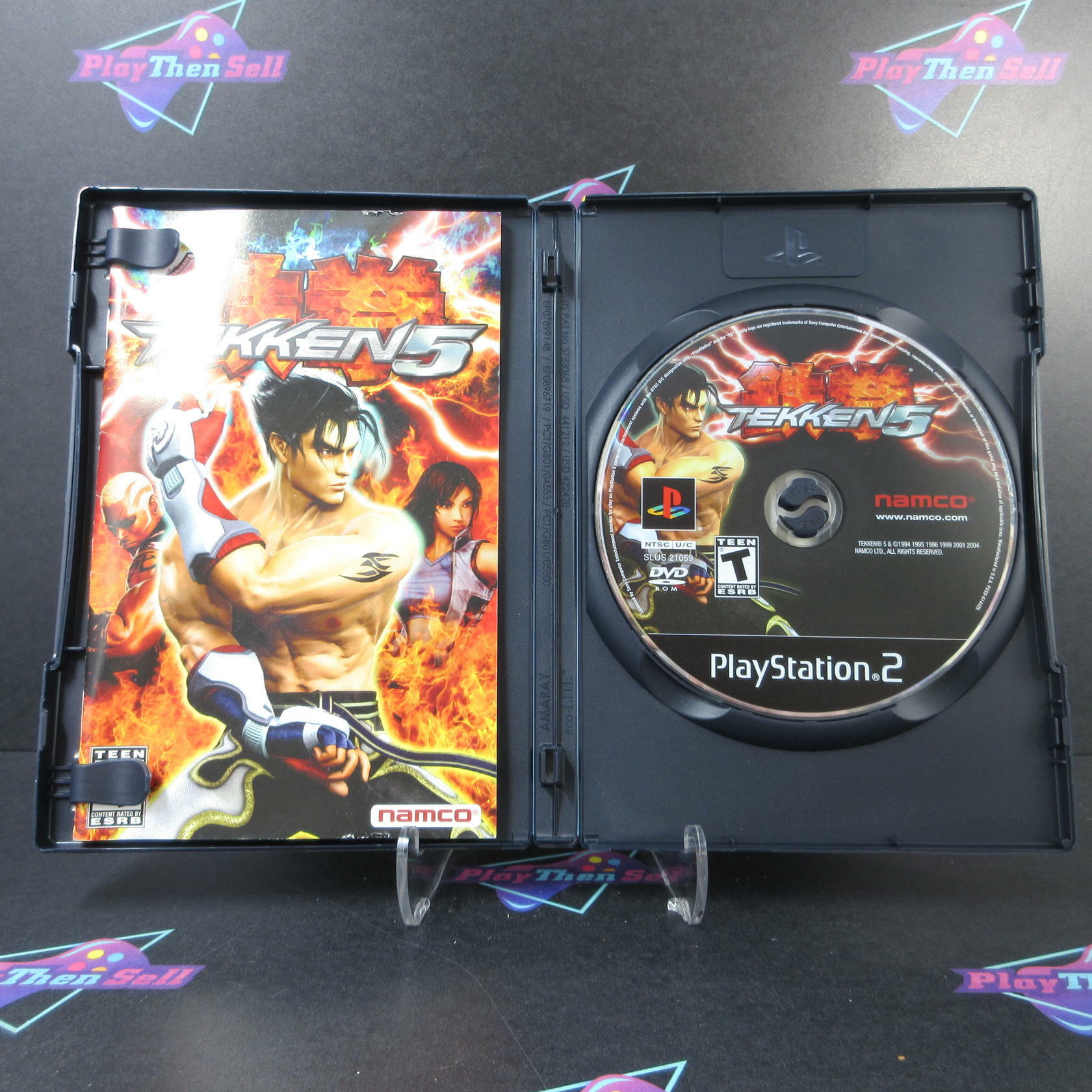 Tekken 5 PS2 PlayStation 2 GH BL Disc AD Complete CIB - Good