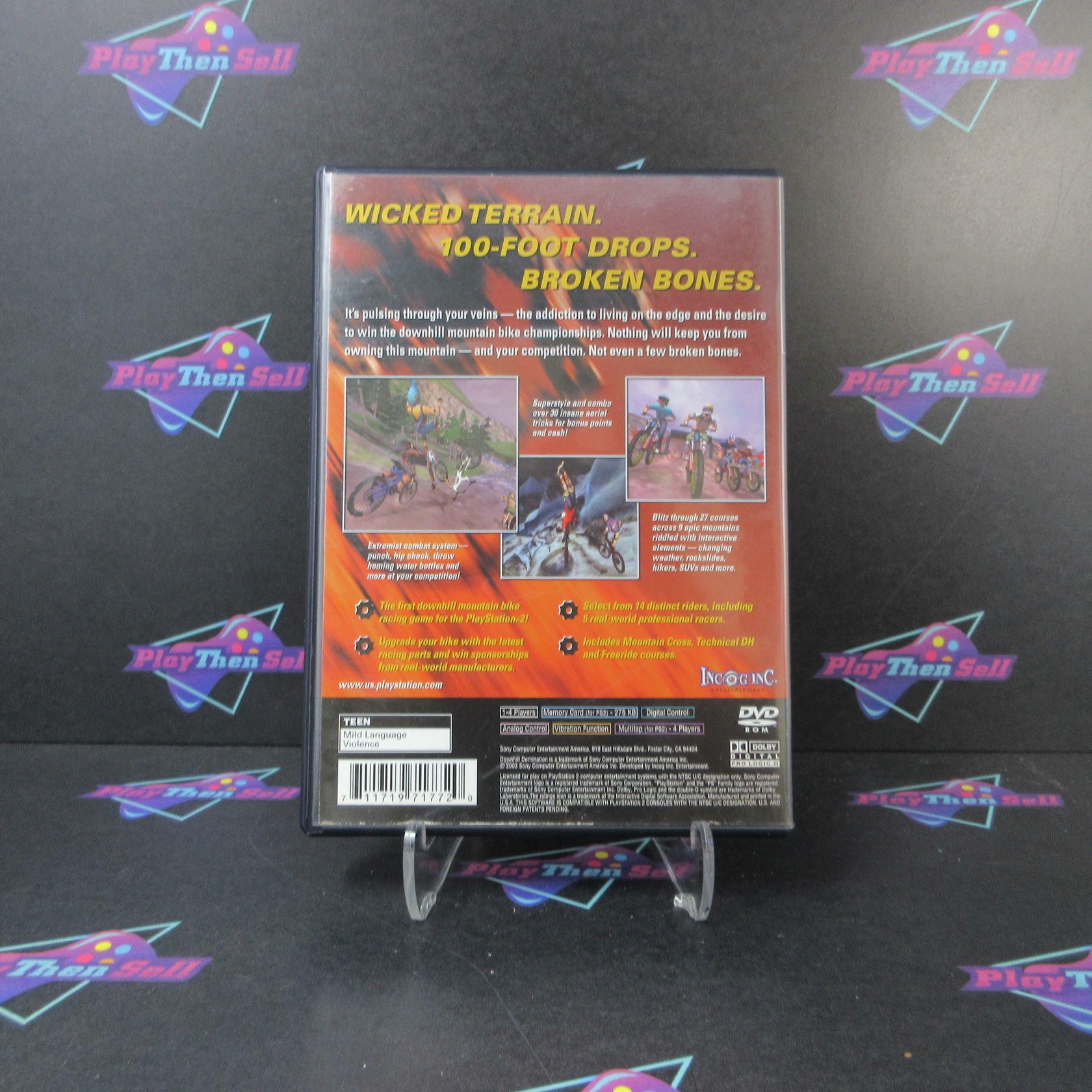 Downhill Domination PS2 PlayStation 2 AD/MD Complete CIB - Good