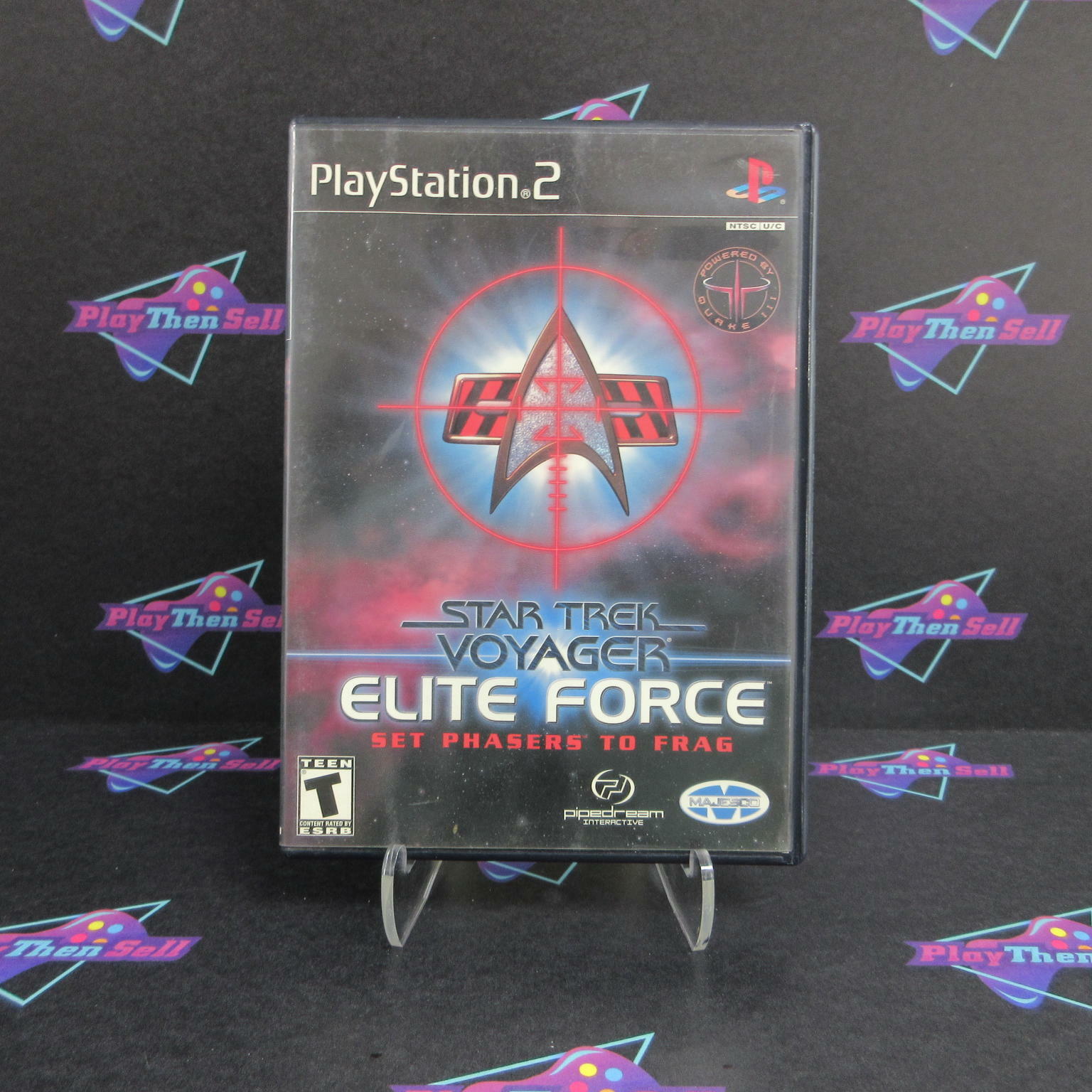 Star Trek Voyager Elite Force PS2 PlayStation 2 DD Complete CIB - Good