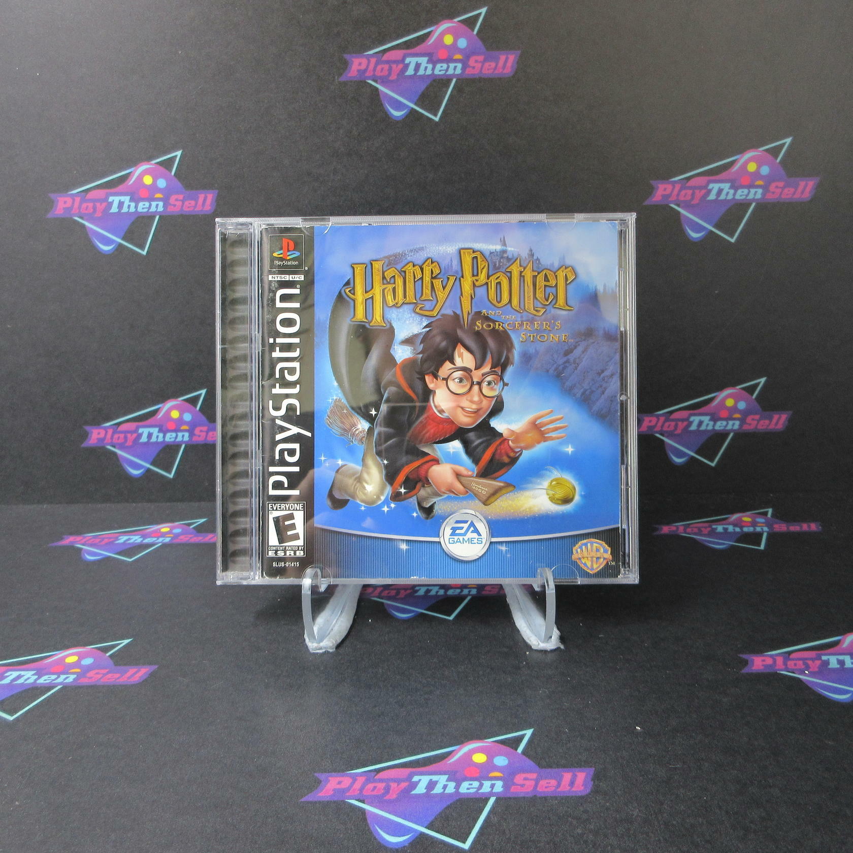 Harry Potter and the Sorcerer's Stone + Reg Card PS1 MD Complete CIB - Good